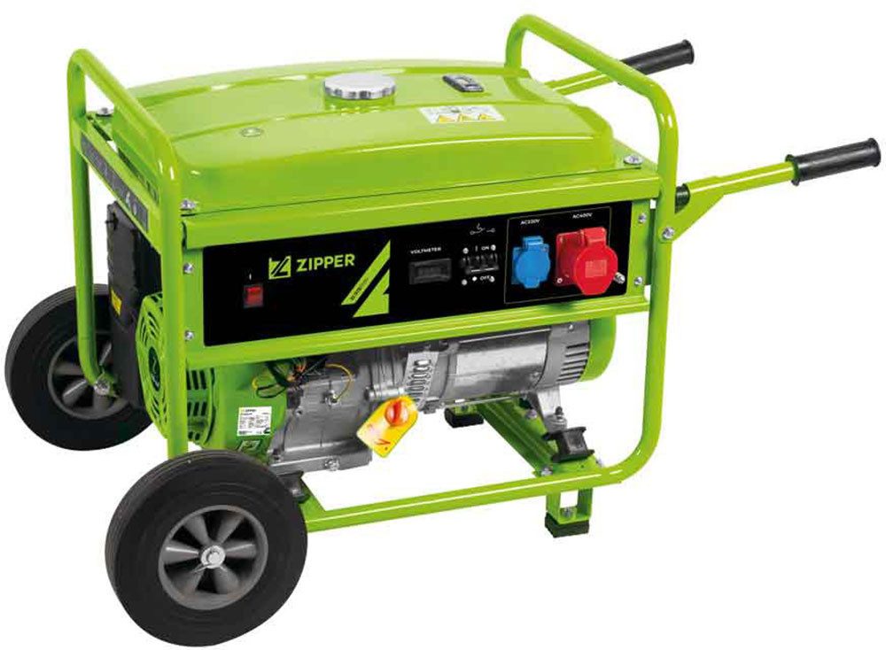 ZIPPER Stromerzeuger, 8,5 in kW, für Baustellen, Gartenbereich sowie Freizeit und Campingaktivitäten