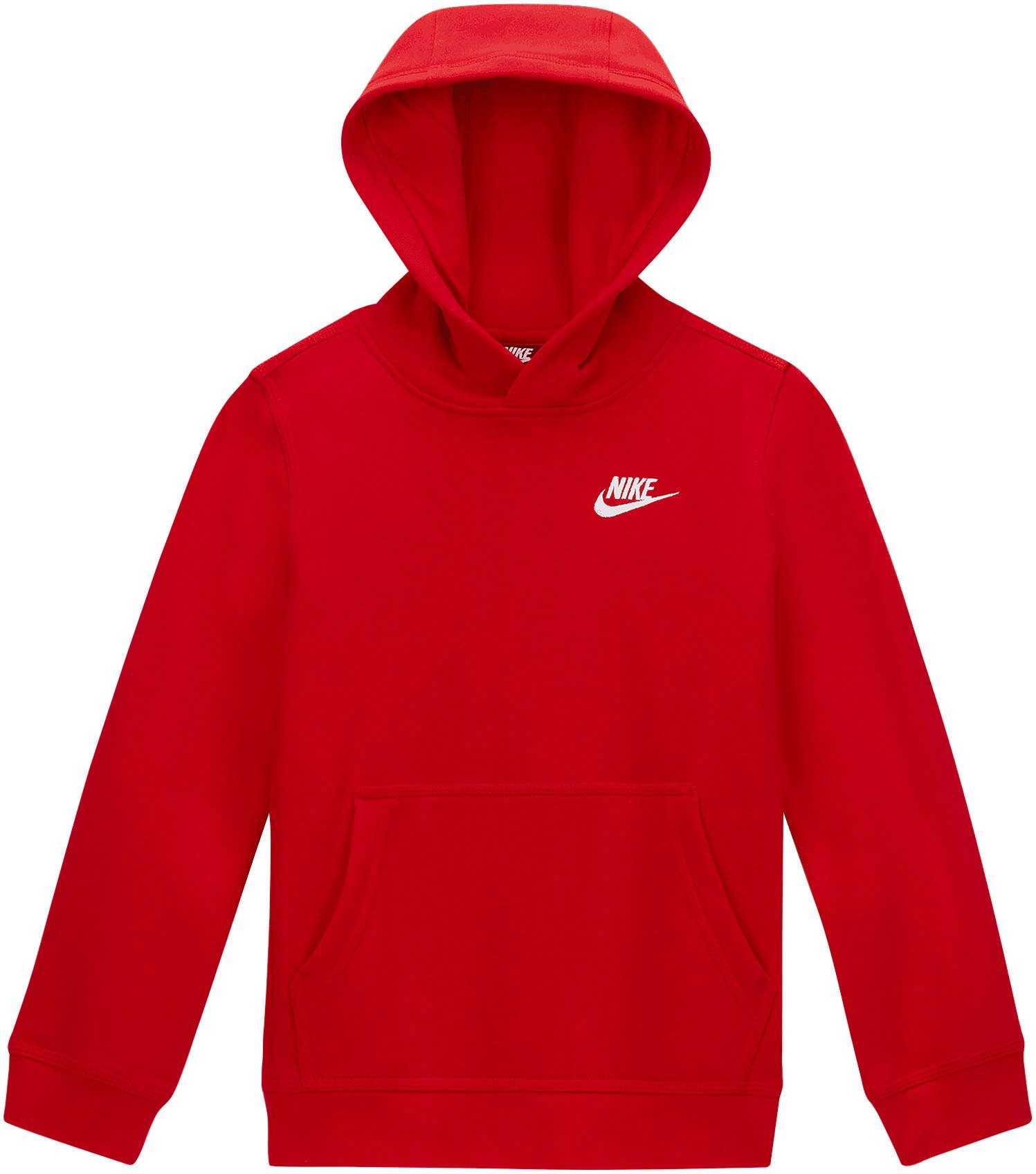 Kapuzensweatshirt Nike Sportswear rot Club Kids' Pullover Big Hoodie