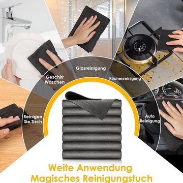 Rnemitery Verdicktes Magisches Wiederverwendbare für Autos,Küche,Glas 5 Stück Mikrofasertuch