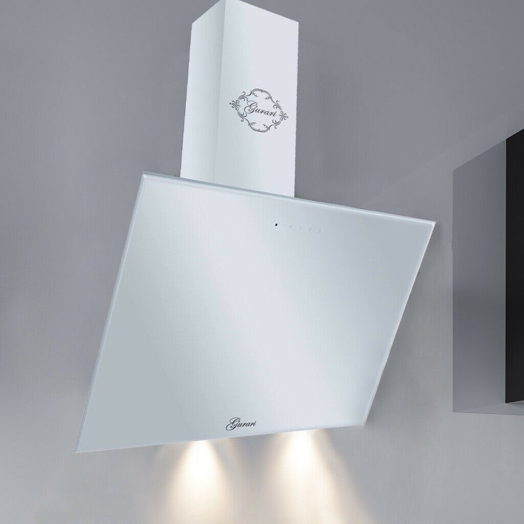 GURARI Kopffreihaube GCH 286 WH 6 Prime GCH 286 WH 6 Prime, Weiß Glas, EEK A, 1000m³/h, Fernbedienung, Wandhaube