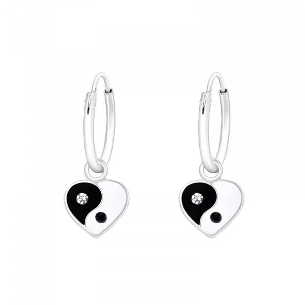 ALEXANDER YORK Paar Creolen YIN YANG Herz, 2-tlg., 925 Sterling Silber günstig online kaufen