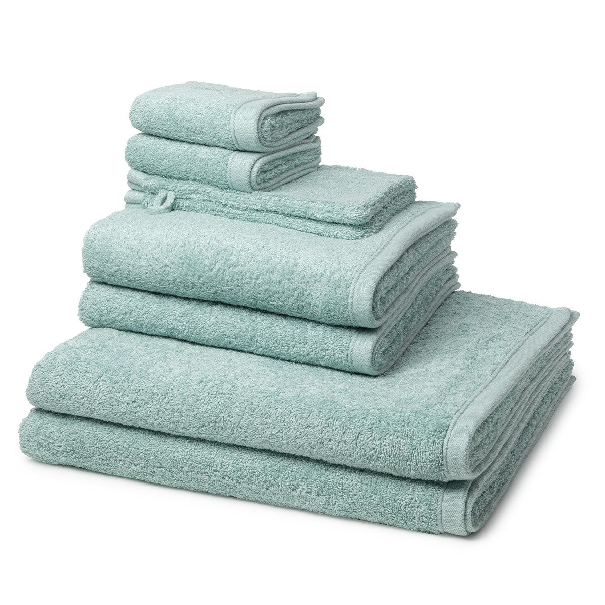 ROSS Handtuch Set Vita, Walkfrottee (Spar-Set, 8-St), 2 X Wasch- 2 X Gäste- 2 X Dusch- 2 X Handtuch im Set - Baumwolle