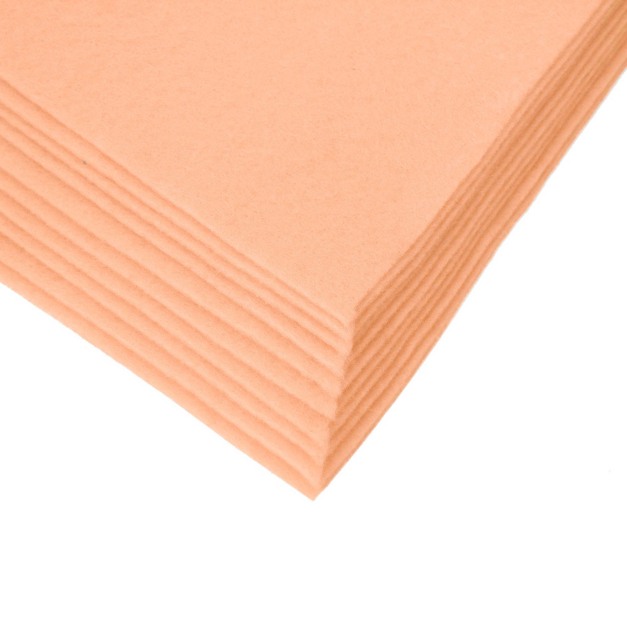 maDDma Bastelfilz Bastelfilz Bögen 10er-Pack Filz A4 Stärke 1,5-2mm Filzplatte, apricot