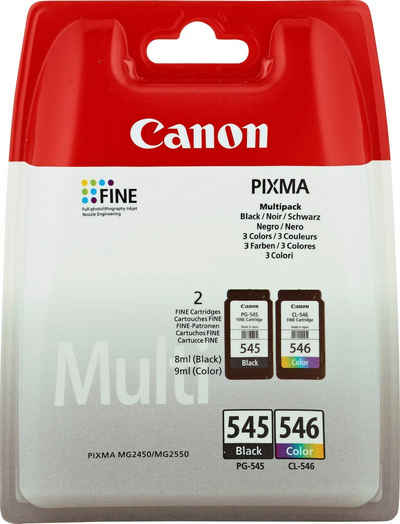 Canon PG-545/CL-546 MULTIPACK Tintenpatrone (Spar-Set, original Принтериpatrone 545 schwarz 546 cyan/magenta/yellow)