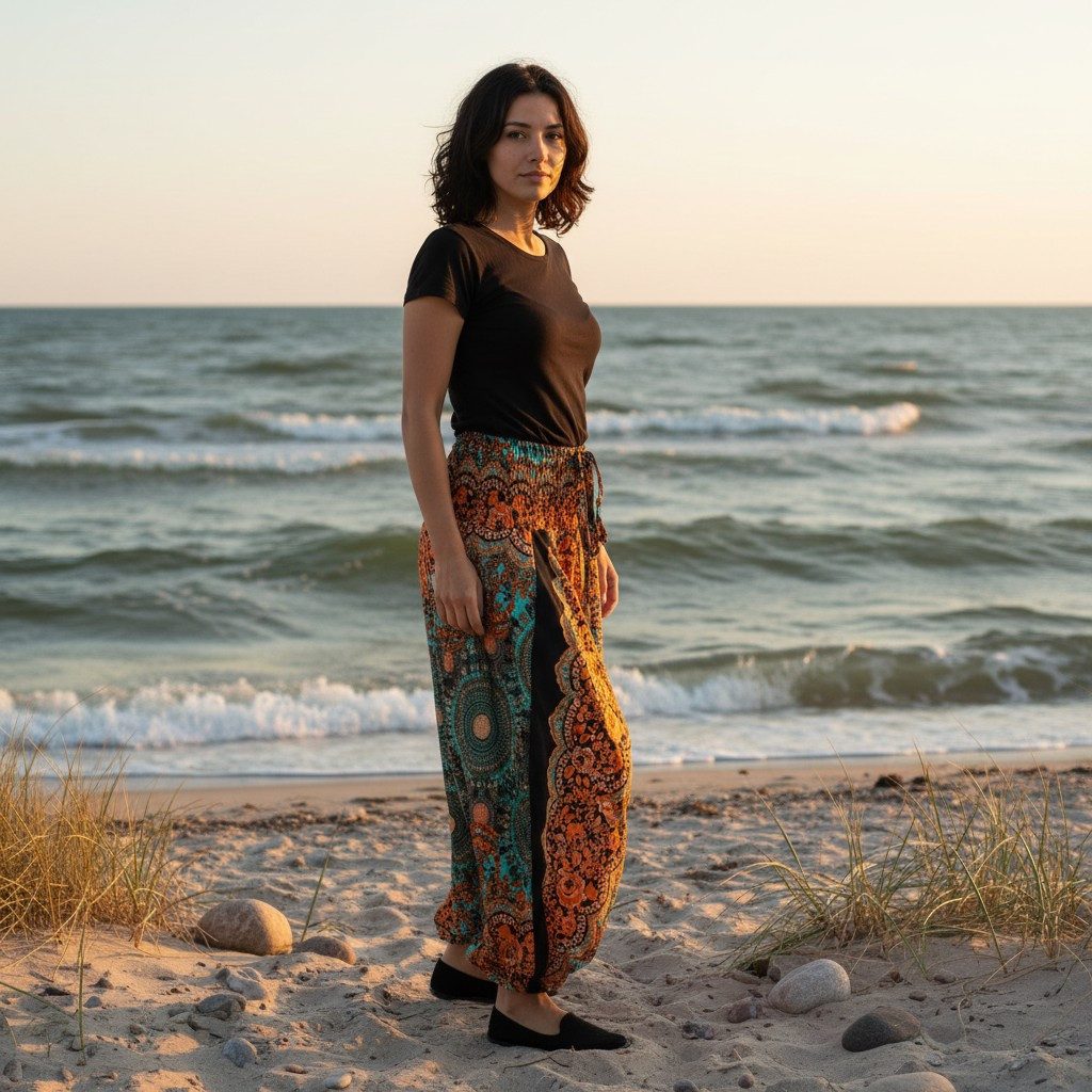 Guru-Shop Relaxhose Afghani Hose, Overall, Jumpsuit, Haremshose,.. Ethno Style, alternative Bekleidung