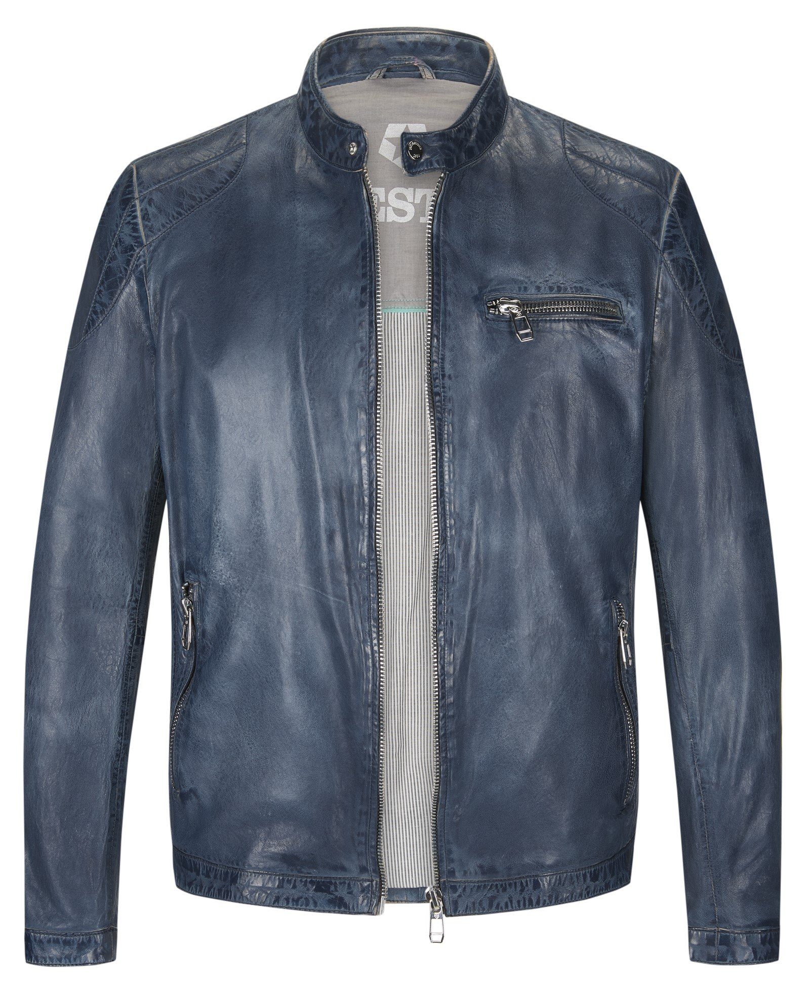 Milestone Lederjacke MSEmilio Herrenjacke aus Lammnappa Leder günstig online kaufen