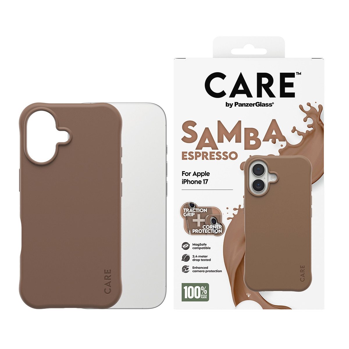 CARE by PanzerGlass Handyhülle Samba MagSafe Case für Apple iPhone 17, Backcover, Schutzhülle, Handyschutzhülle, Case, Schutzcase, stoßfest
