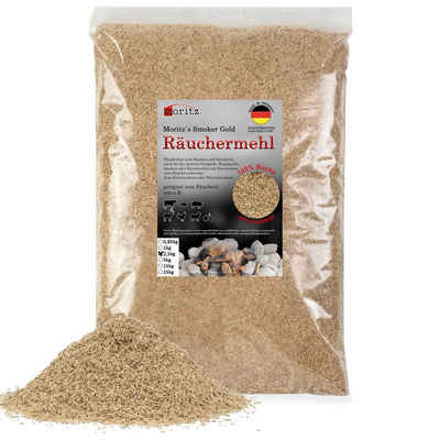 Moritz Räucherbox 2,5kg Räuchermehl Buche fein 0,5 -1 mm Räucher Mehl Späne für Schnecke Sparbrand Spirale Fisch Fleisch