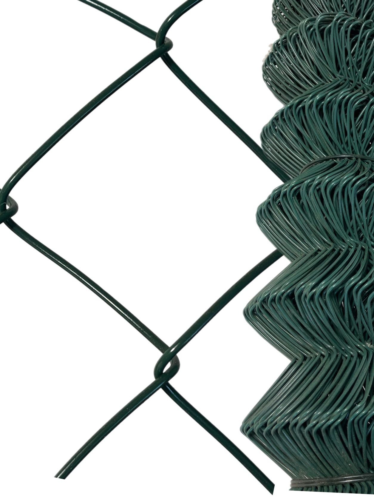 VaGo-Tools Zaun Maschendrahtzaun 60x60mm + Sichtschutz 140g/m² 25m