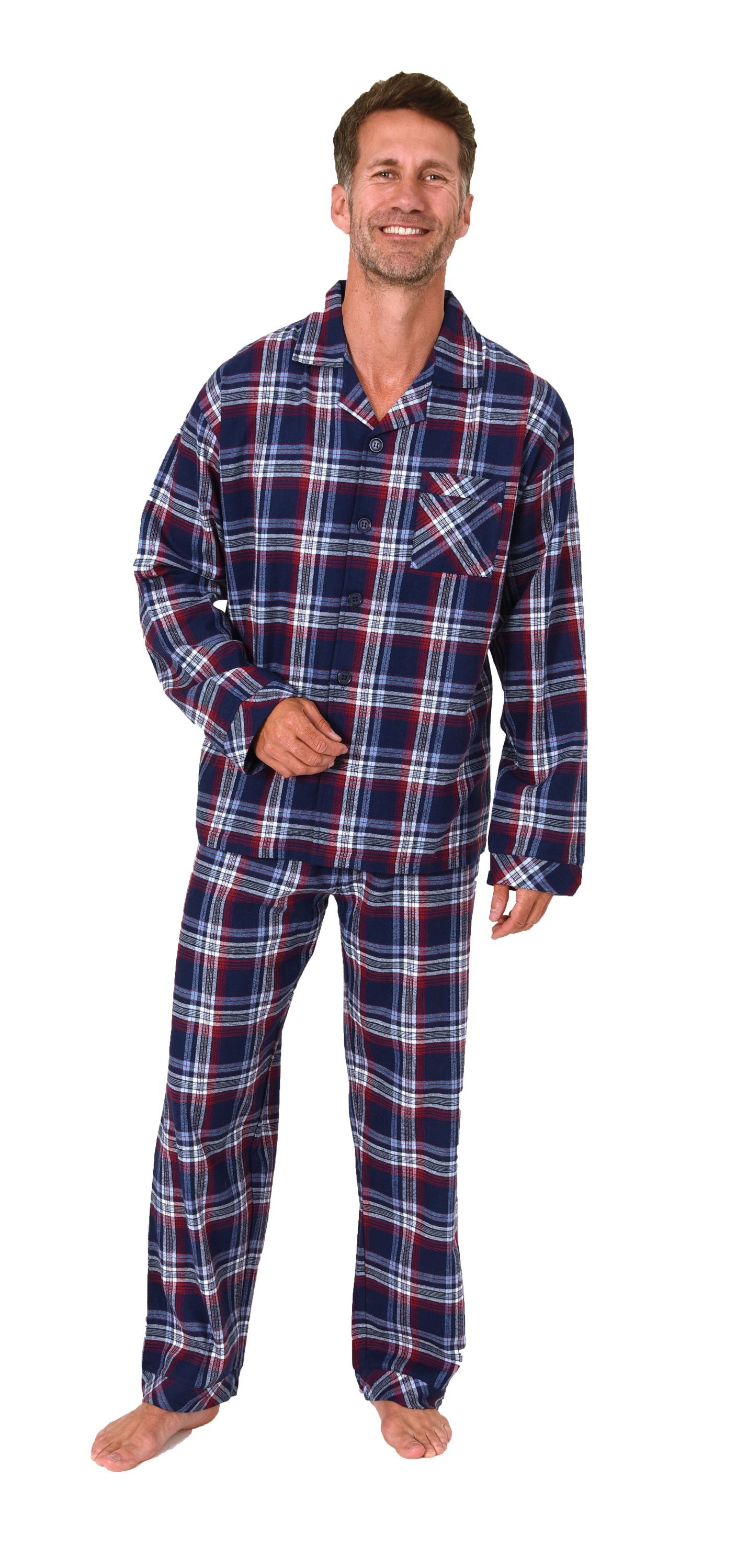 Normann Pyjama Normann Herren Flanell Schlafanzug günstig online kaufen