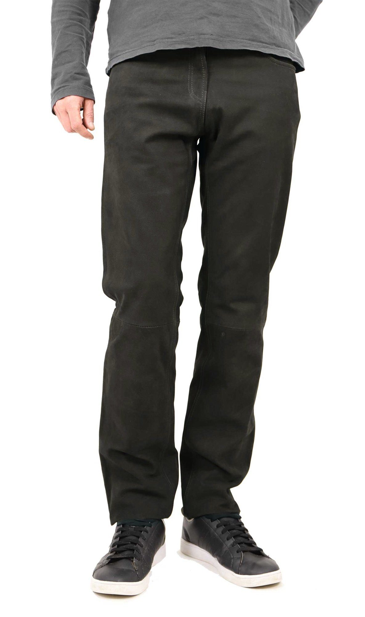 Maddox Lederhose Laurin MADDOX - Herren Lederhose Lammnubuk graubraun. Reduzierter Preis € 149,95. Unverbindliche Preisempfehlung € 169,95