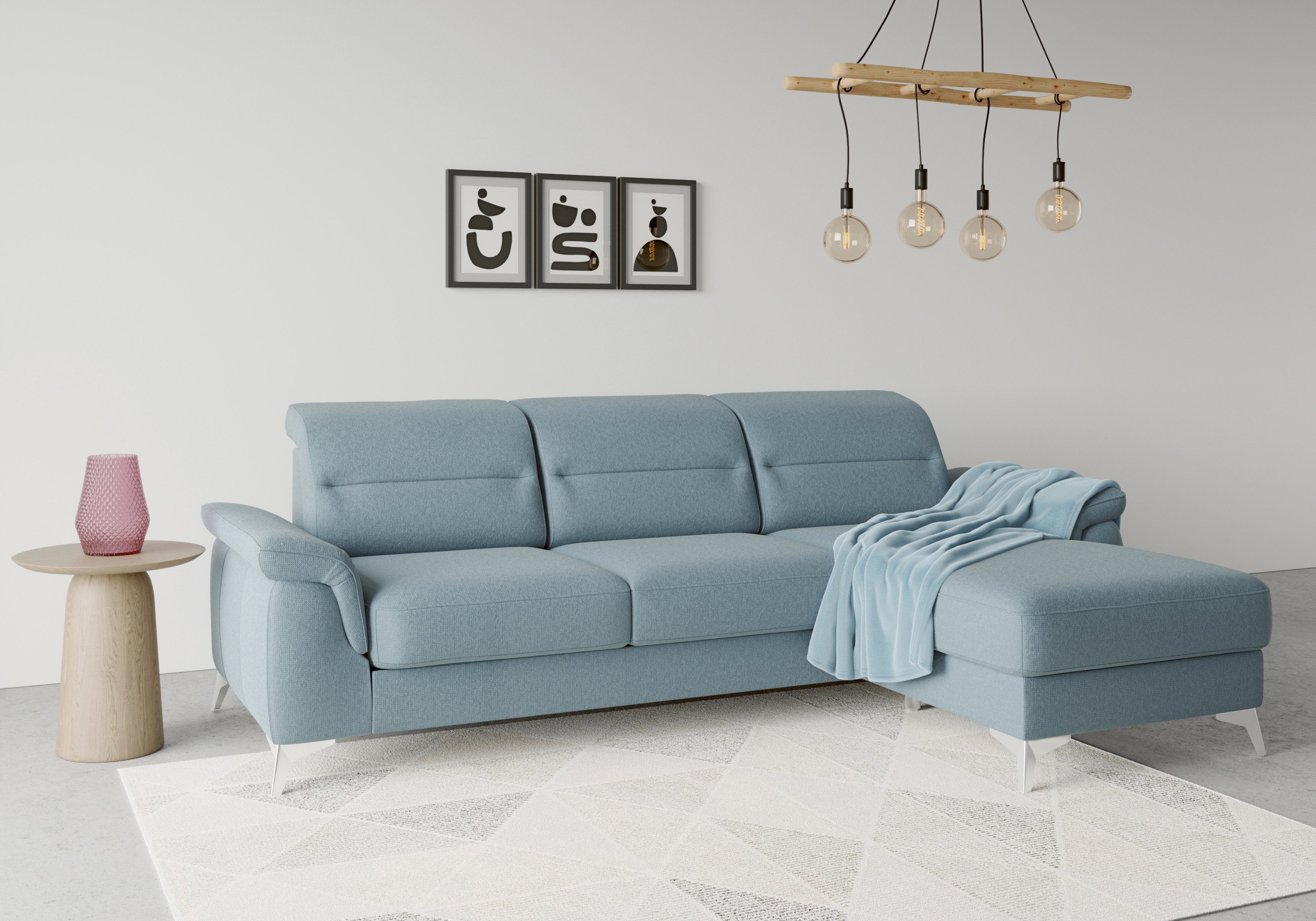 Neue Ware zu günstigen Preisen sit&more Ecksofa Recamiere, Armteilfunktion optinal Sinatra, und mit mit Kopfteilverstellung