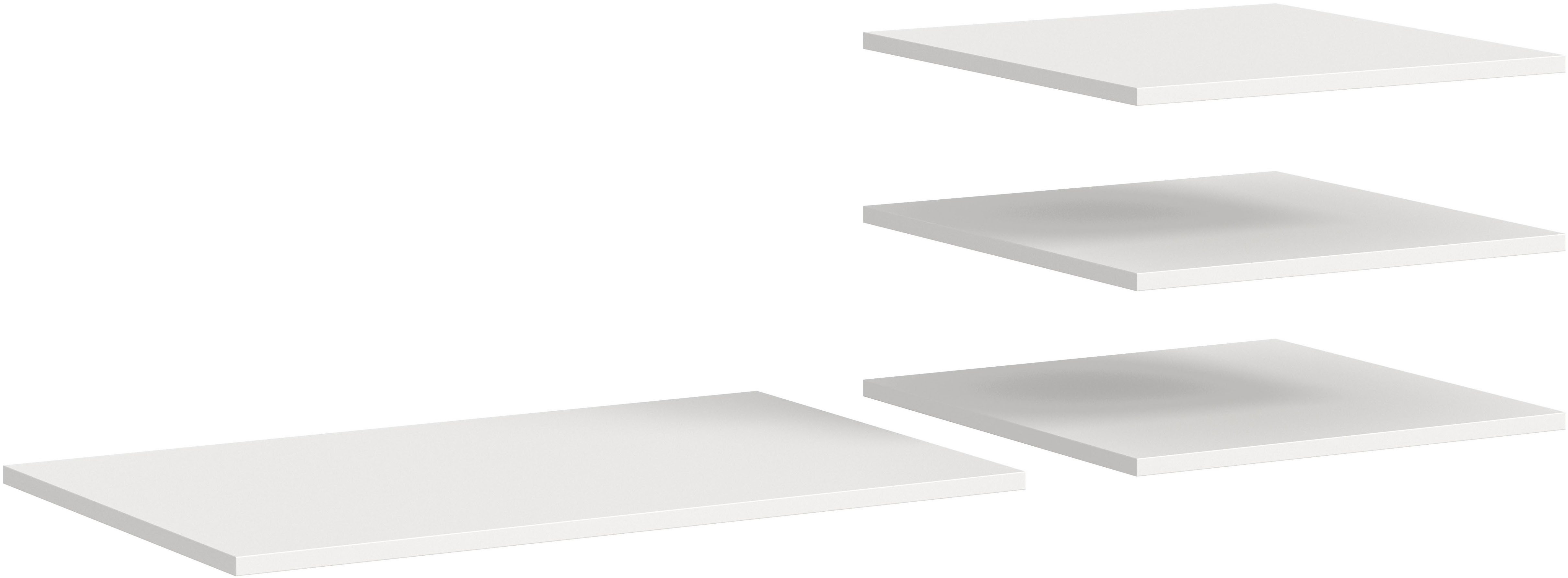 Home affaire Einlegeboden BENDINGO, 4er Set Einlegeböden, Breite: 78cm & 47cm (4er Set passend für Artikel 43969449), 1 Boden in 78 cm Breite & 3 Böden in 47 cm Breite