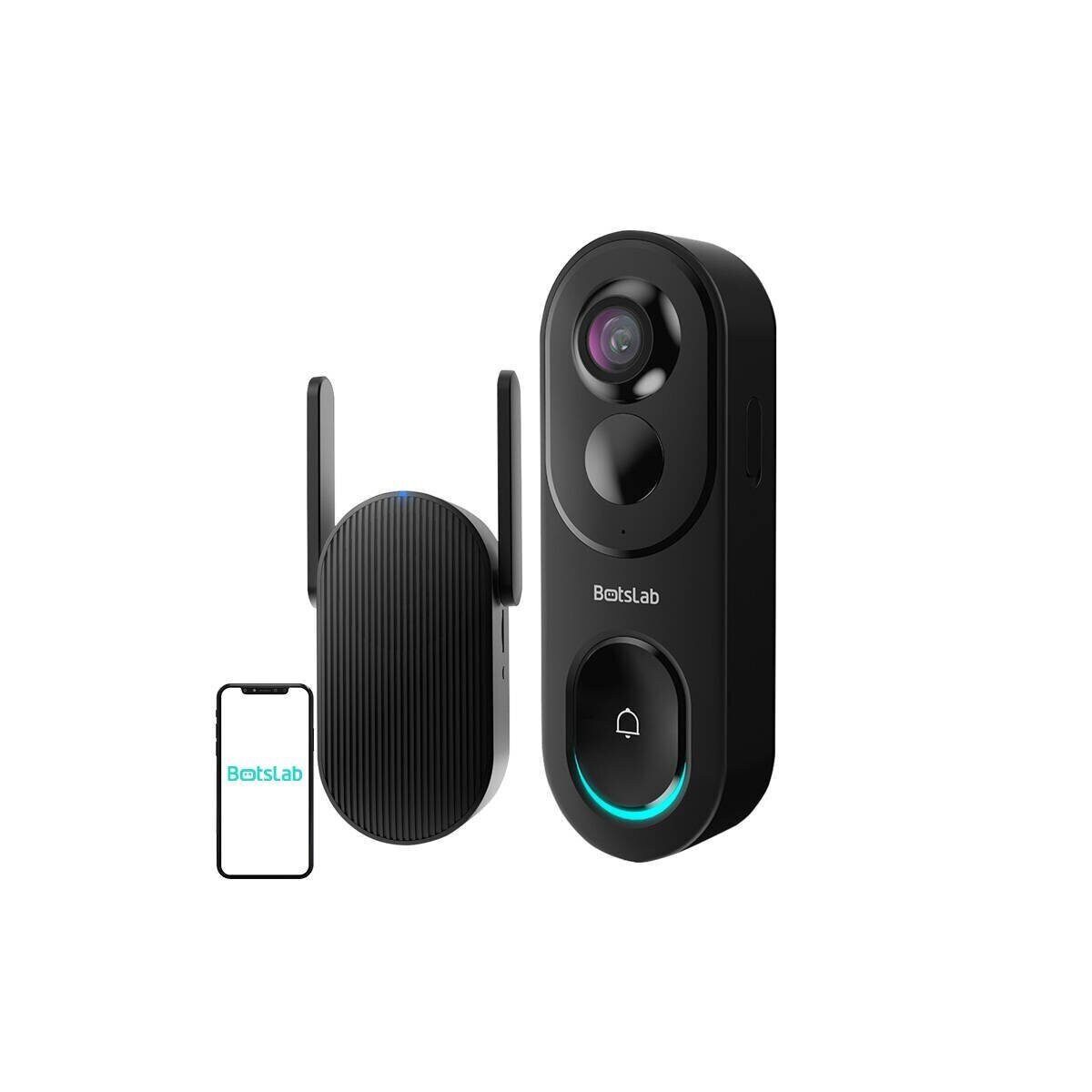 Wisam Überwachungskamera Botslab 2 R810 5MP Video-Gegensprechanlage, 360°, IP66, 5200 mAh (1-tlg)