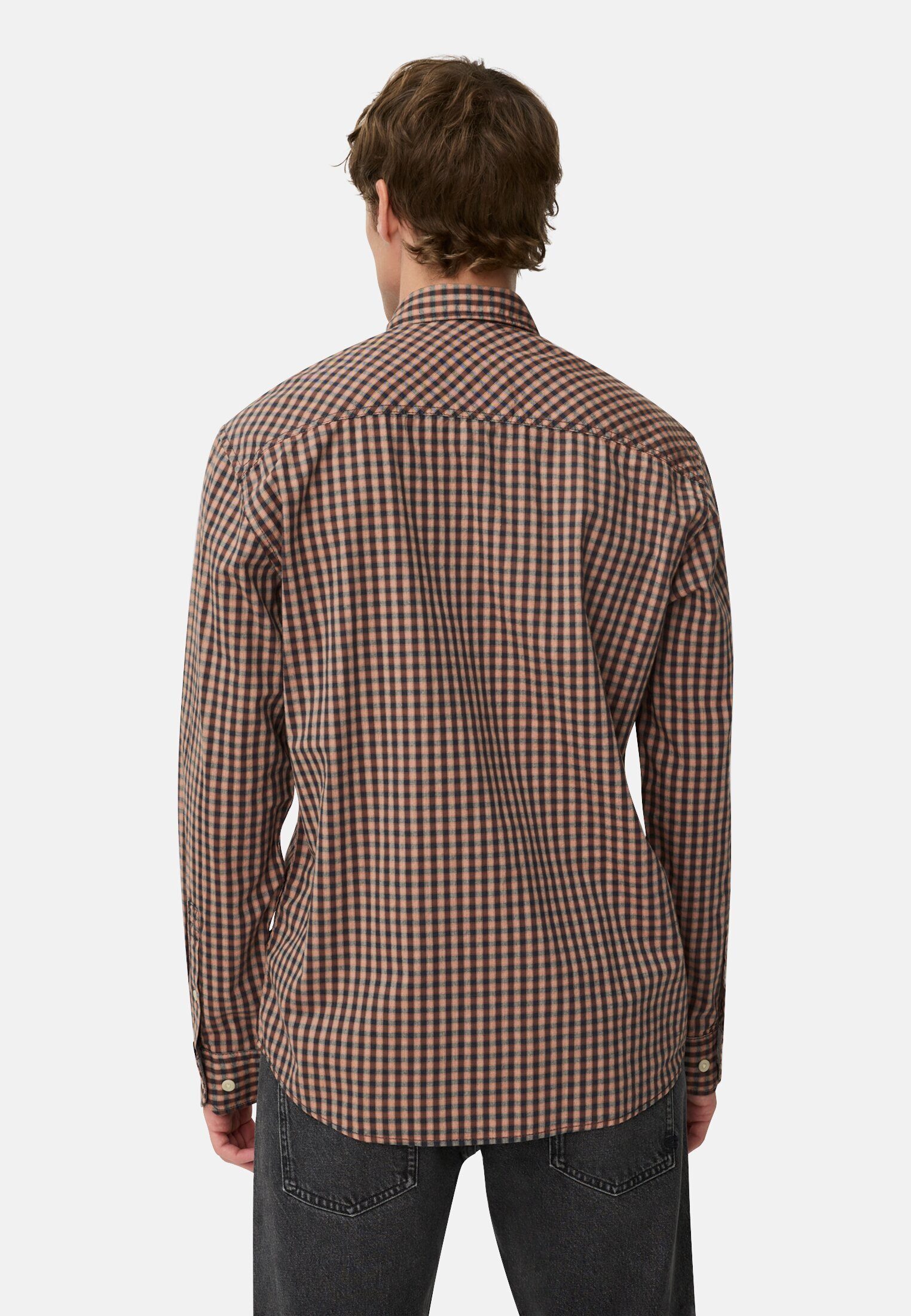 camel active Karohemd aus reiner Baumwolle Langarm Button-Down Button-Down günstig online kaufen