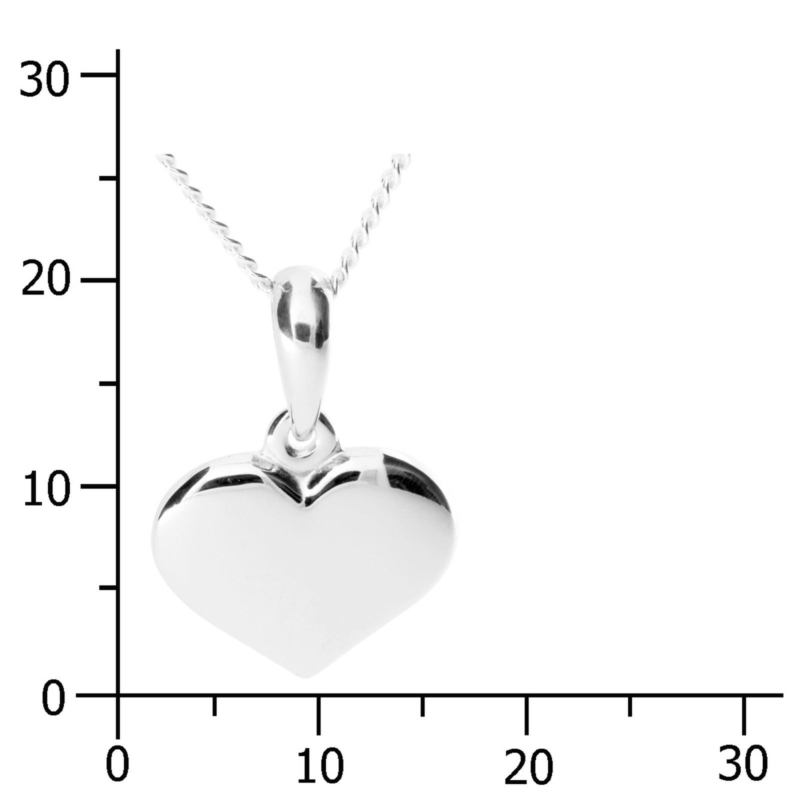 OSTSEE-SCHMUCK Kette mit Anhänger Ostsee-Schmuck Kette mit Anhänger Herz 15 mm (2-tlg) – Bild 3 von 5