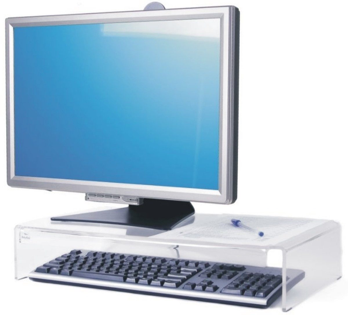 Dataflex Monitor-Halterung Monitorständer CRT 900 Acryl transparent