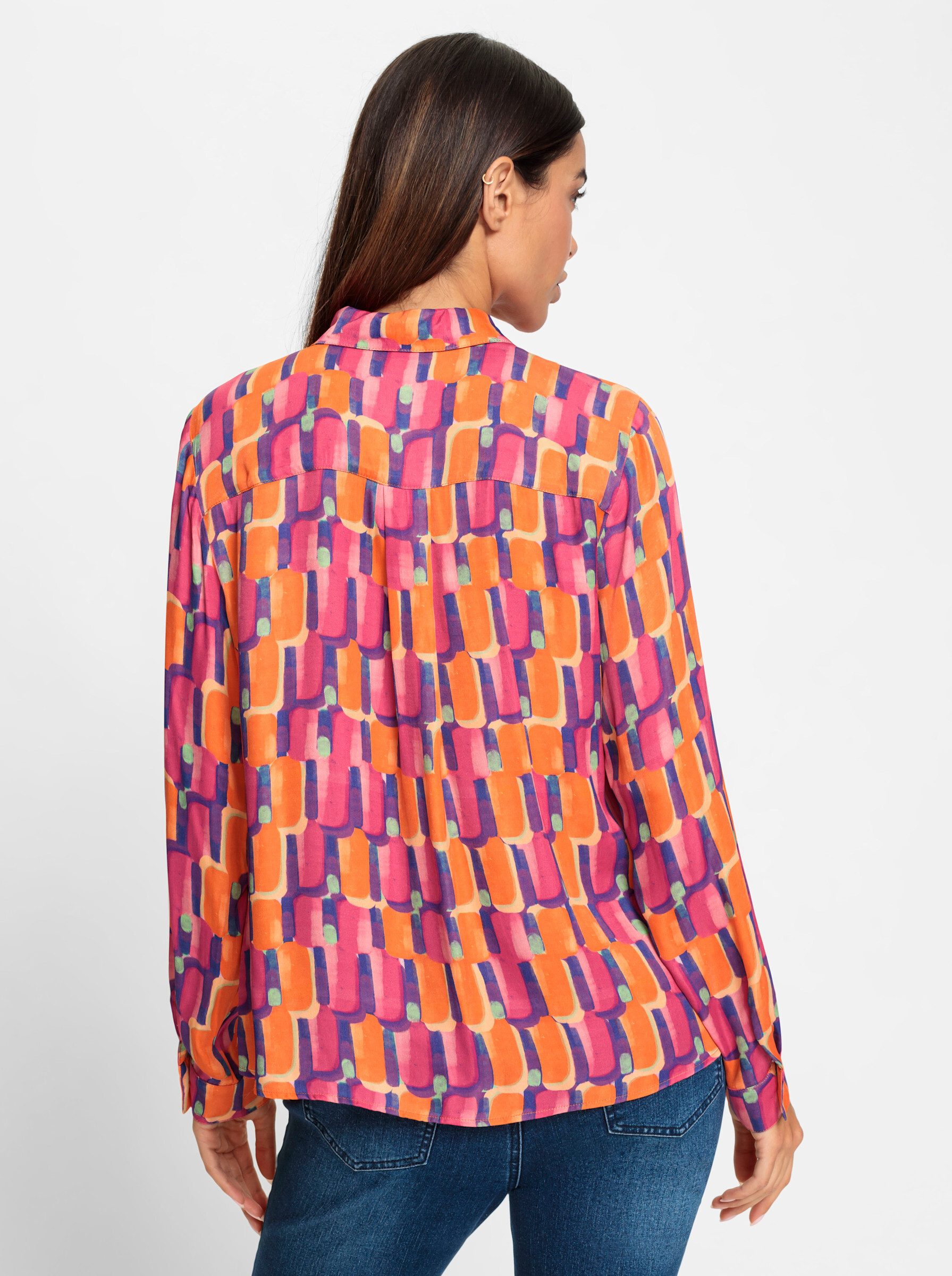 heine Klassische Bluse Druckbluse Langarm günstig online kaufen