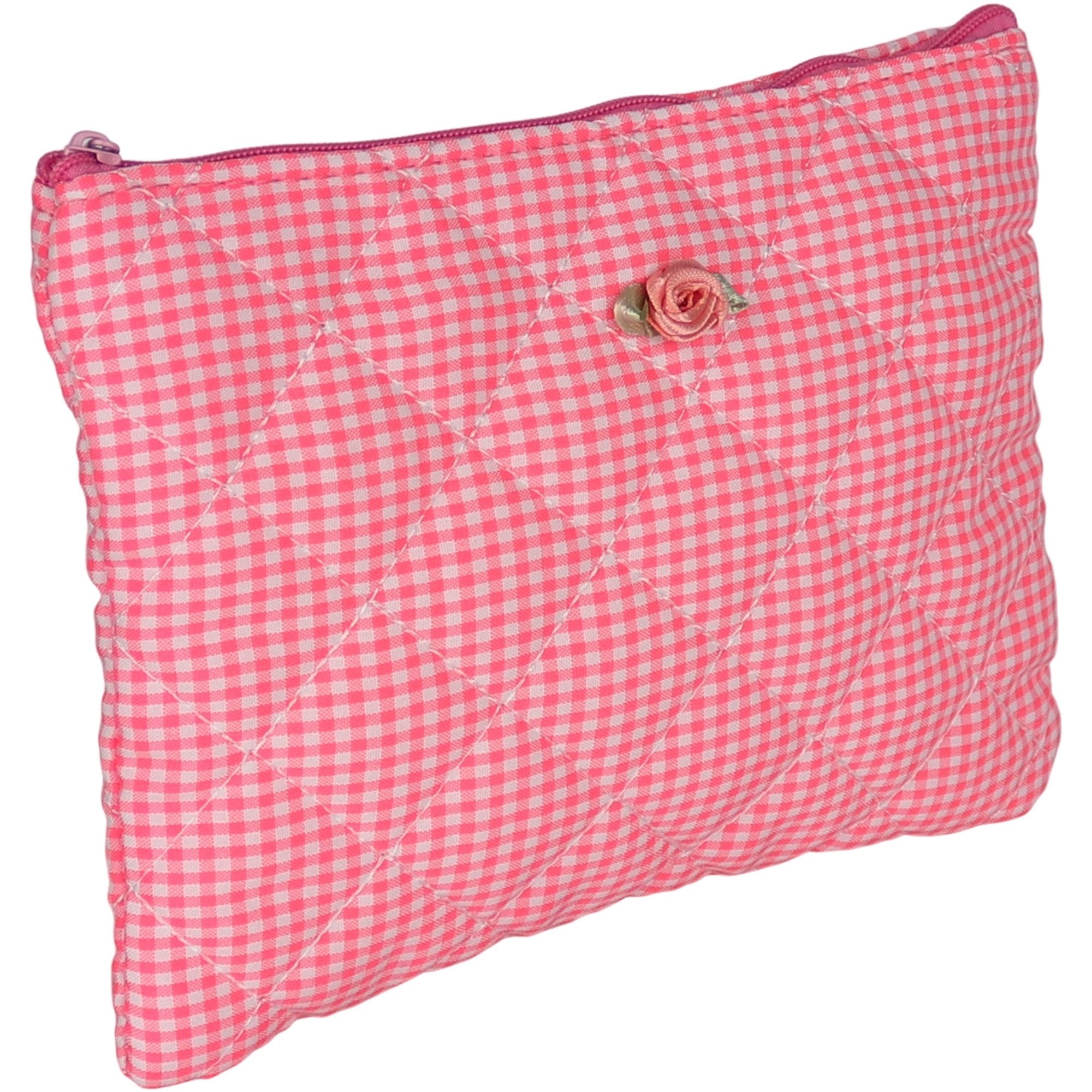 MIRROSI Kosmetiktasche klein, weich und vielseitig, gepolsterte Stoff (auch als Make-Up-Tasche oder Beautycase), Kosmetikbeutel ca.20x15cm, wunderschönes Design