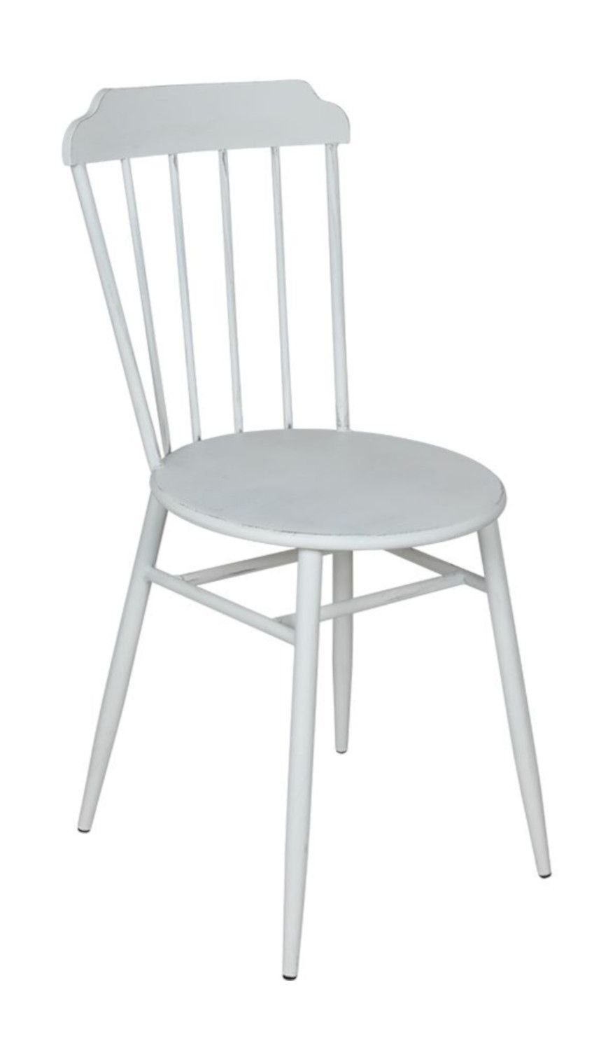 BURI Gartenstuhl Metallstuhl Scandi antik weiß Gartenstuhl Terrassenstuhl B günstig online kaufen