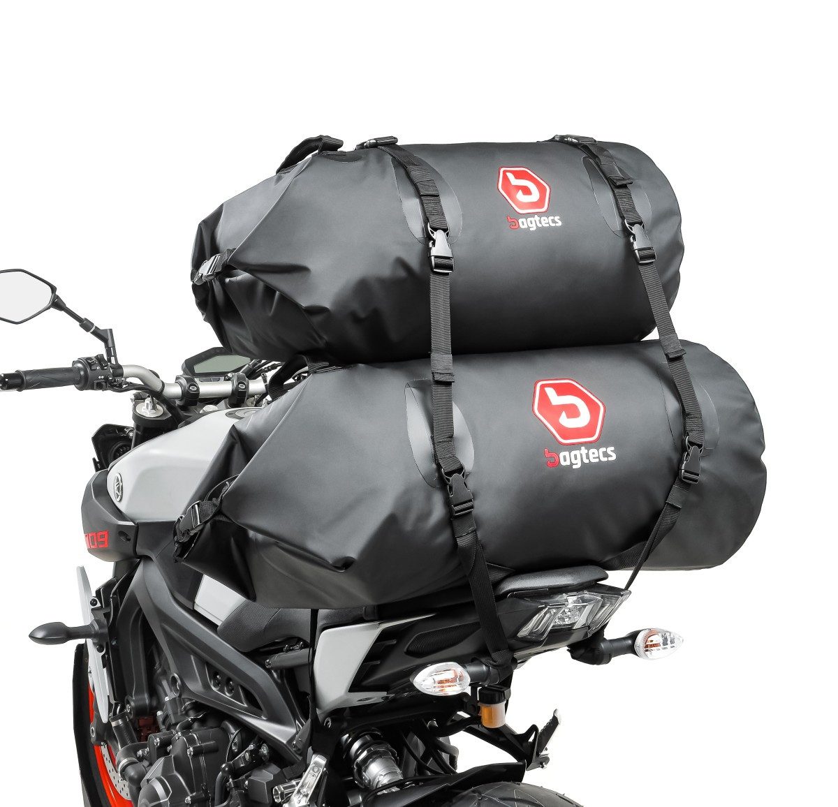 Bagtecs Reisetasche Set Motorrad Gepäckrolle Hecktasche BR50+BR30 Wasserdicht 80 Liter