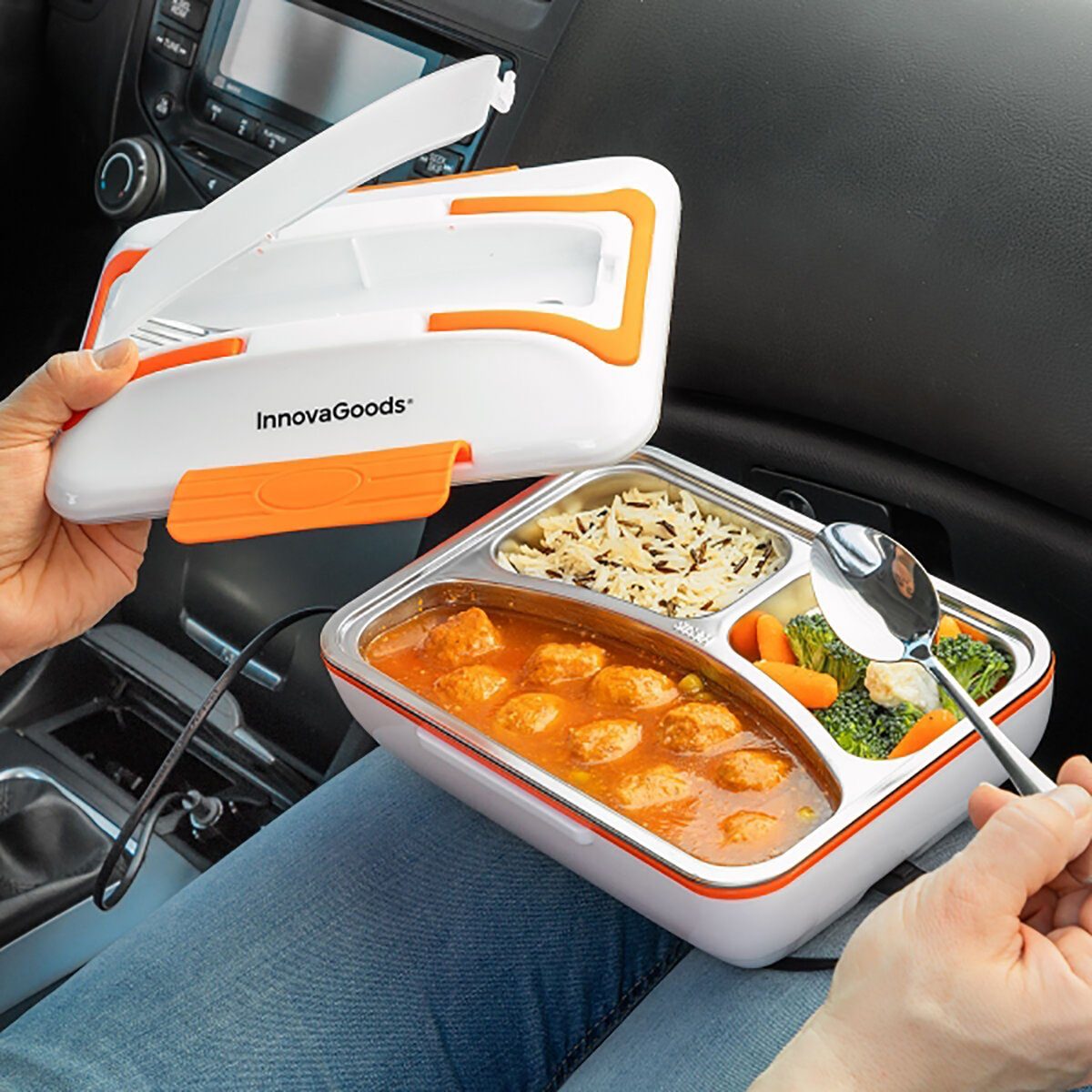 DOTMALL Elektrische Lunchbox ELEKTRISCHE LUNCH BOX FÜR AUTOS ohne Mikrowelle