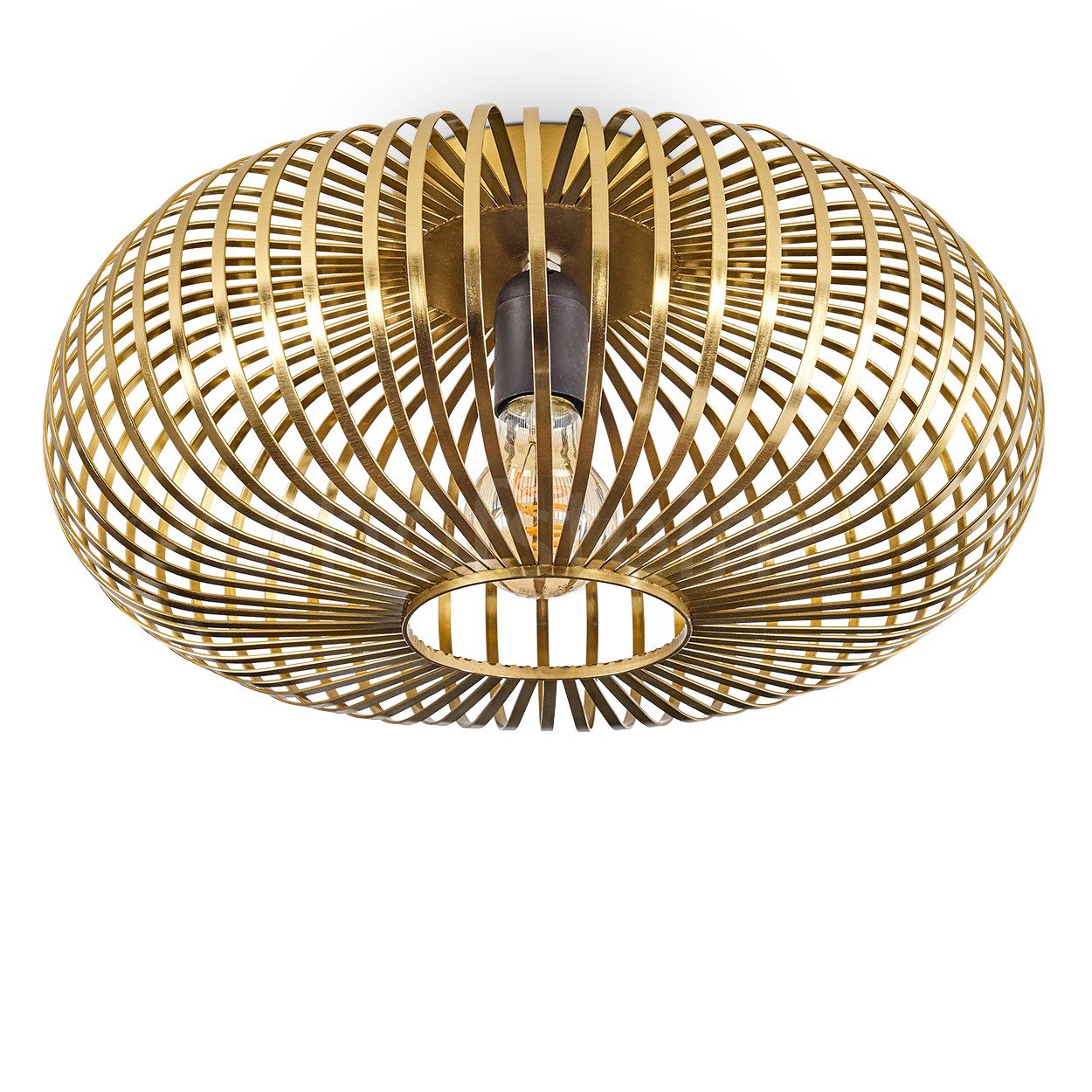 hofstein Deckenleuchte moderne Deckenlampe aus Metall in Messingfarben, ohn günstig online kaufen