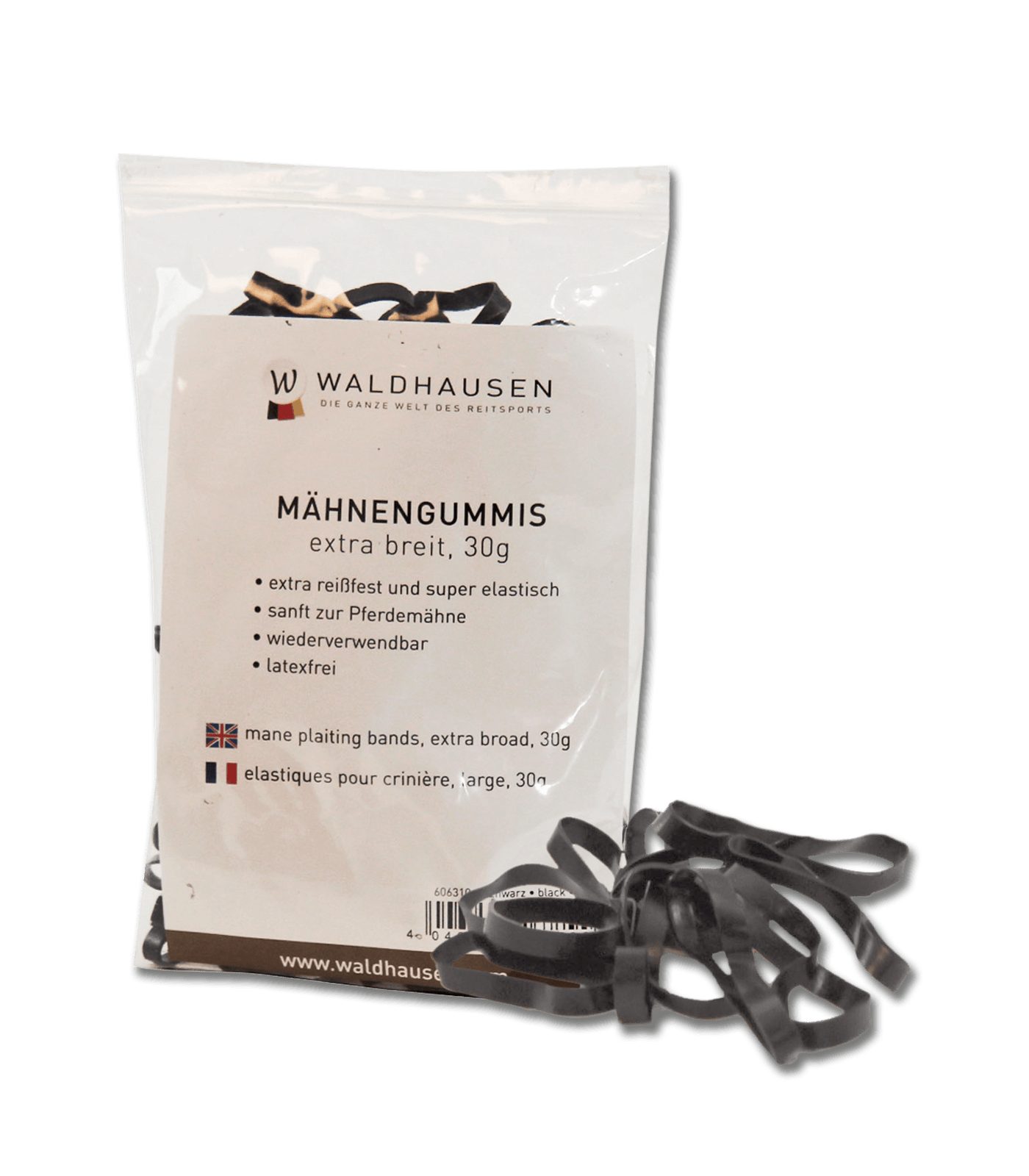 Waldhausen Gummibänder Mähnengummis extra breit 30 g