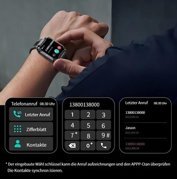 Makibes T3 Smartwatch (1.95 inch Zoll), Blutdrucküberwachung, Tägliche Schritte Ziel