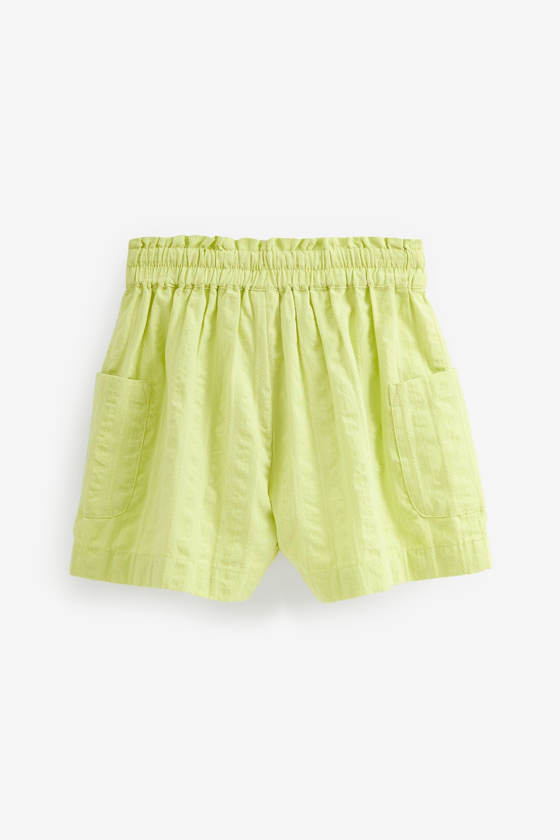 Next Shorts Strukturierte Lime Green (1-tlg) Shorts
