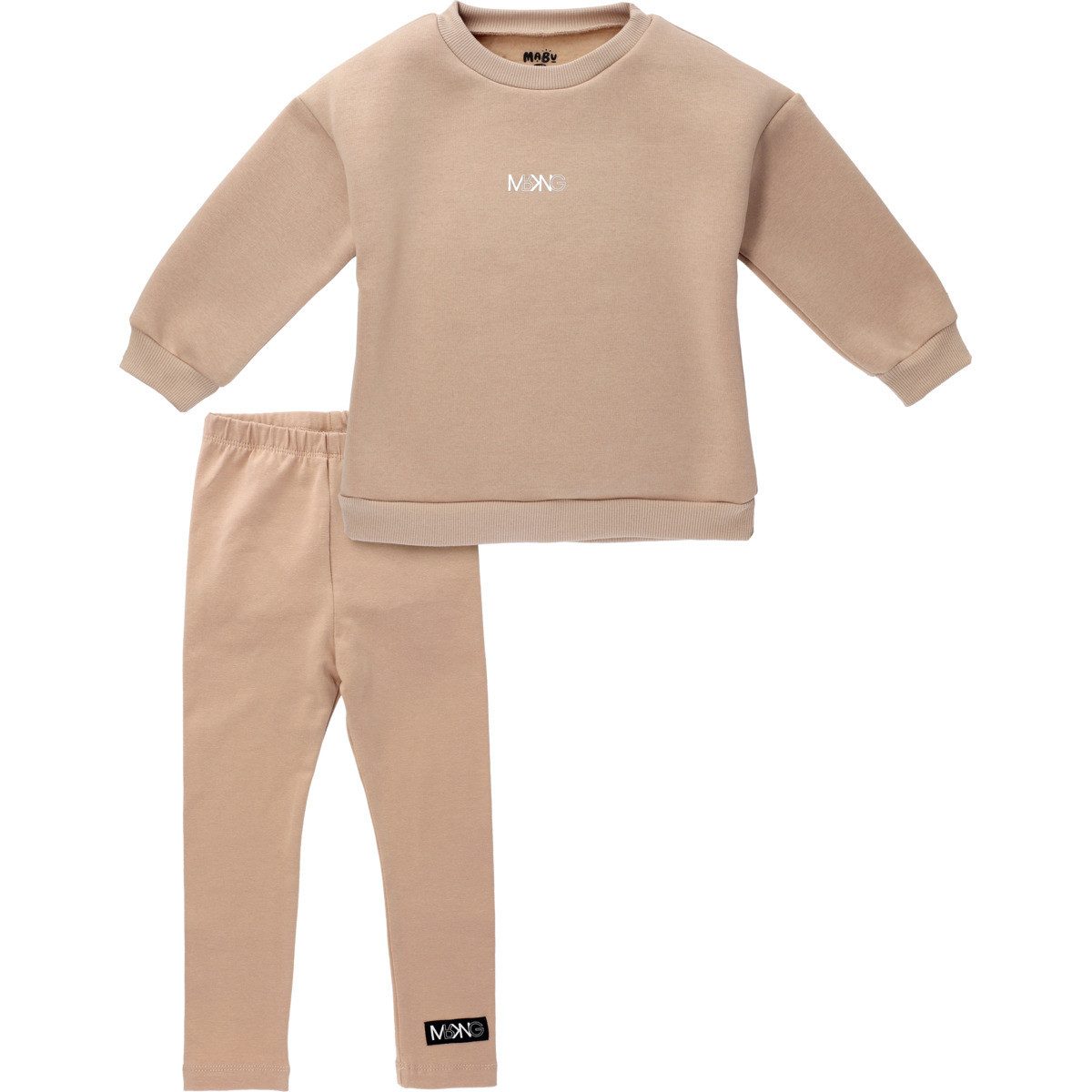 MaBu Kids Langarmshirt & Leggings MRKNG Unisex Kinder (2-tlg) Kinderset, Kinder Outfit, Kinder Pullover, Kinderleggings, Zweiteiler