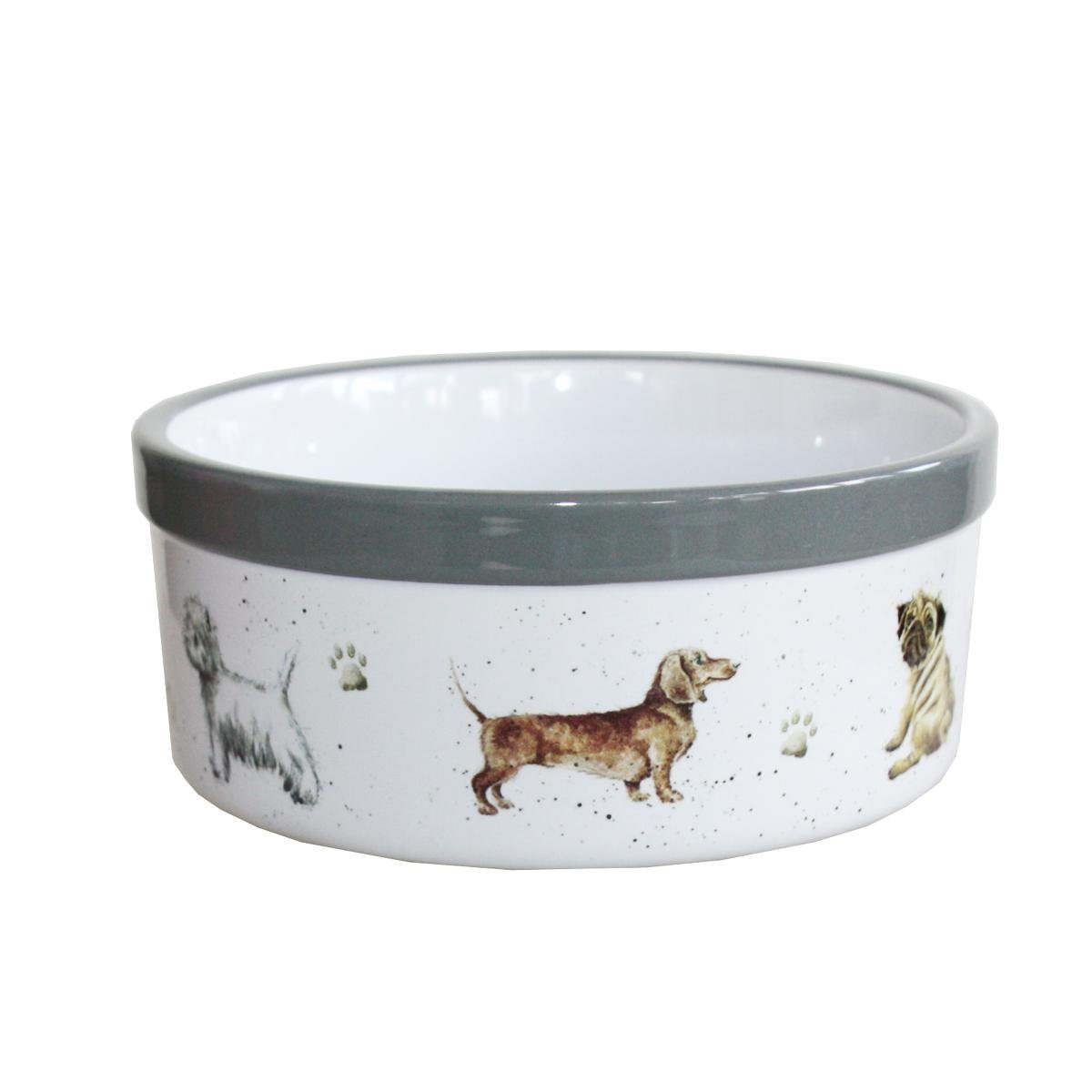 Wrendale Futternapf Wrendale Designs Keramik Hunde-Fressnapf - ca. 15 cm D, Keramik