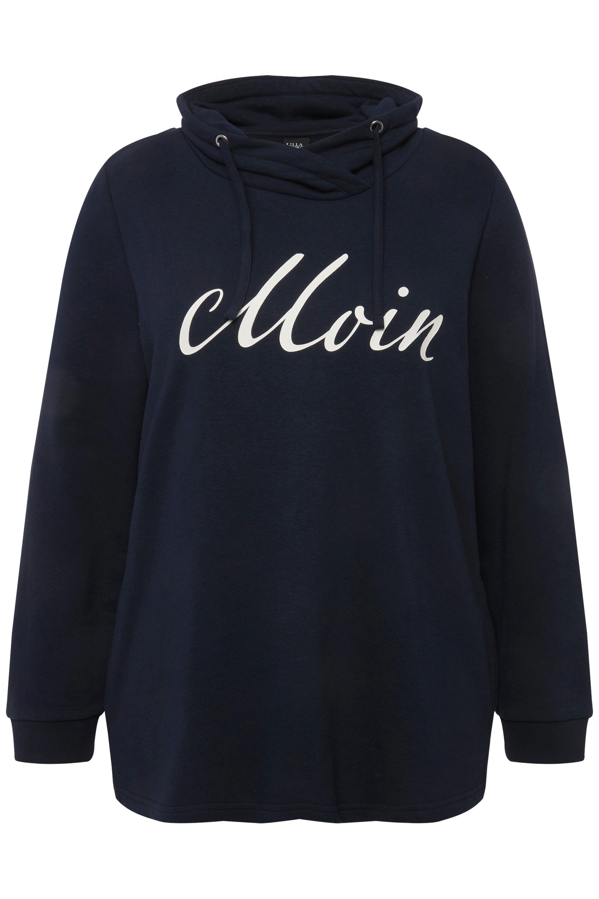 Ulla Popken Sweatshirt Sweatshirt Moin Stehkragen günstig online kaufen