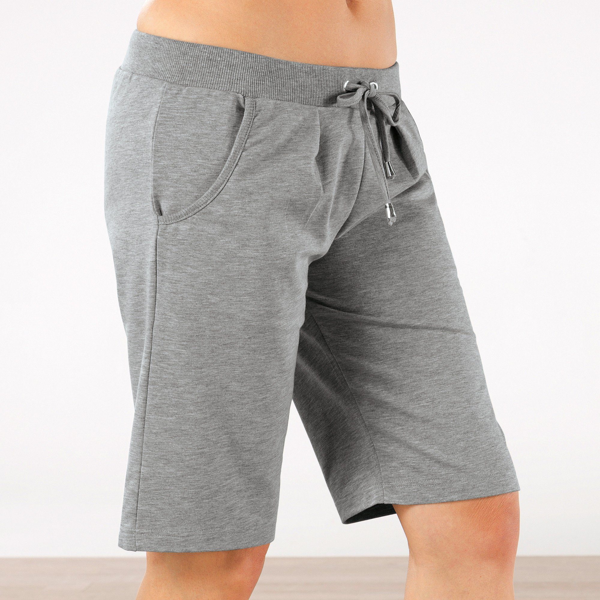 Erwin Müller Jogginghose Damen-Freizeithose kurz Uni