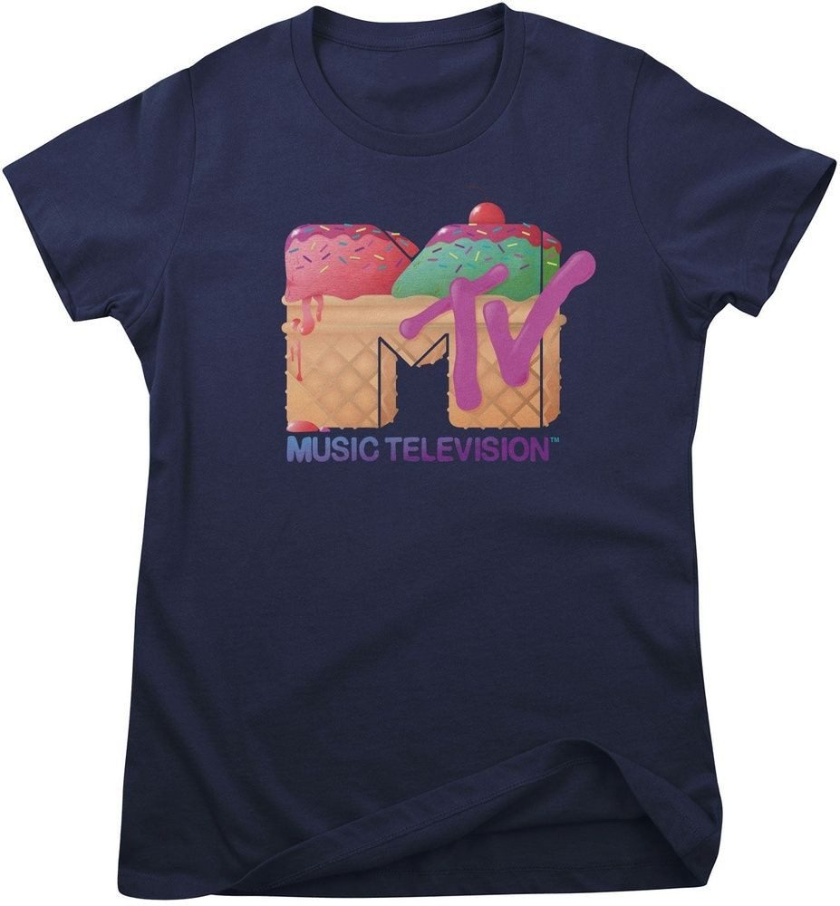MTV T-Shirt MTV Ice Cream Logo Girly Tee