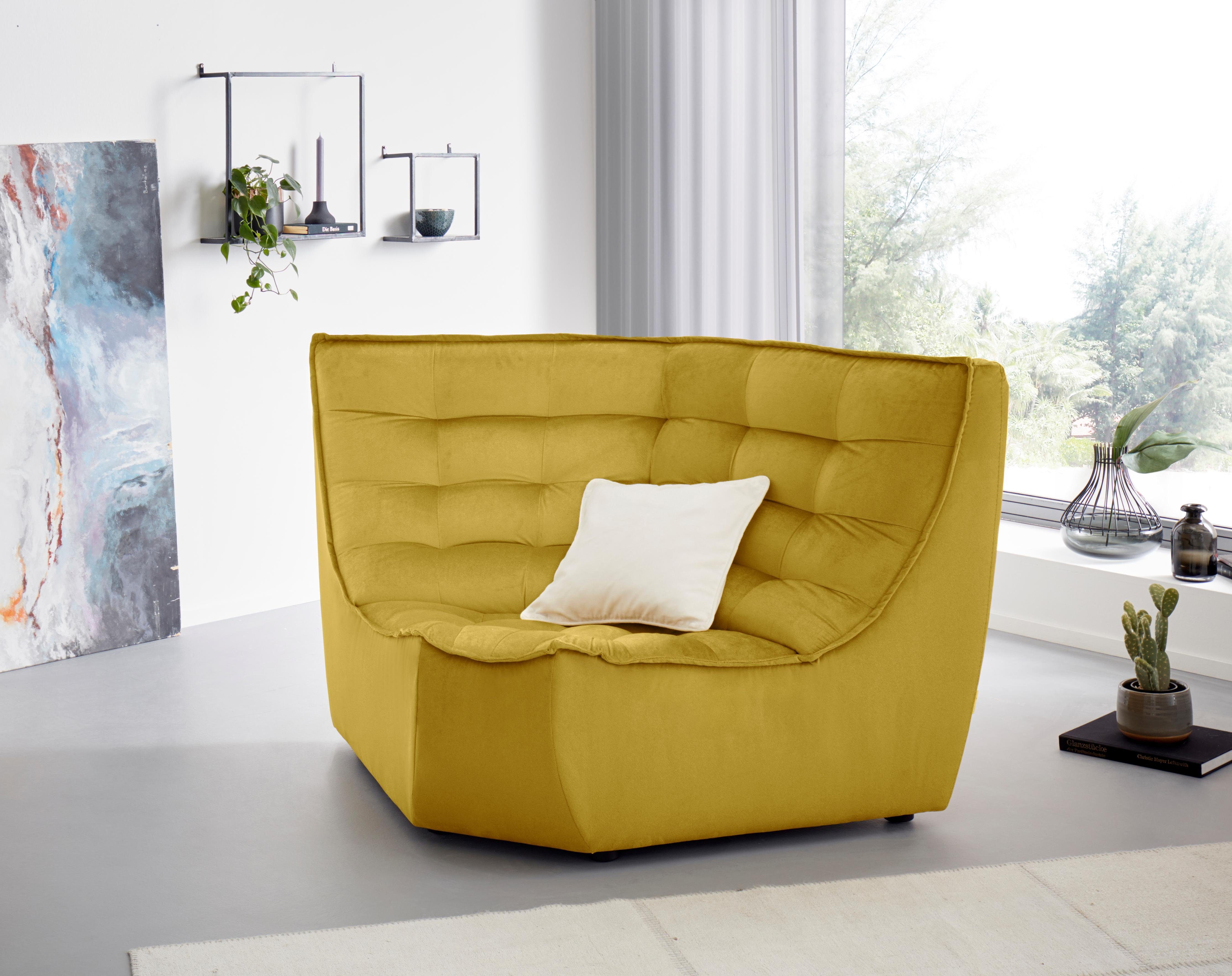 CALIA ITALIA Ecksofa Banjo giallo