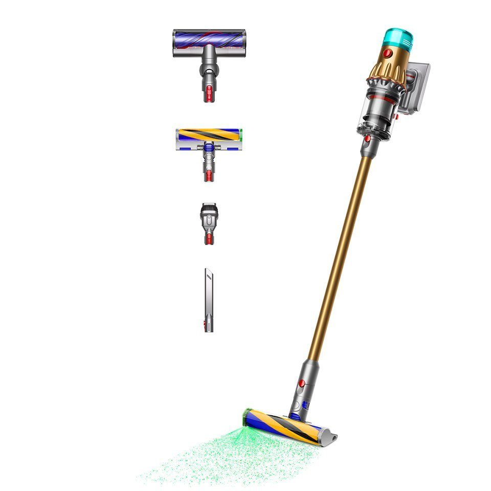 Detect W, 545 Absolute, V12™ DYSON Beutellos Akku-Hand-und Slim Stielstaubsauger