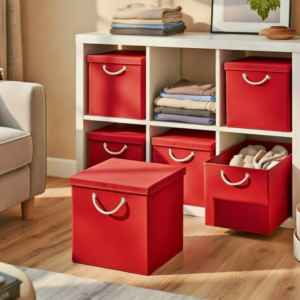 StickandShine Faltbox 2 Stück 30x30 cm perfekt für KALLAX – 19 trendige Farben zur Auswahl