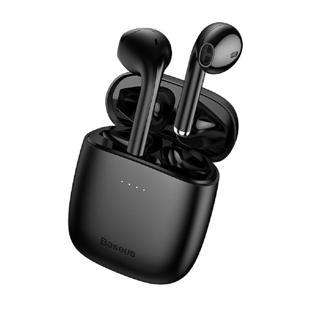 Baseus TWS Encok W04 IP54 Wasserdicht Headset Bluetooth 5.0 schwarz wireless In-Ear-Kopfhörer