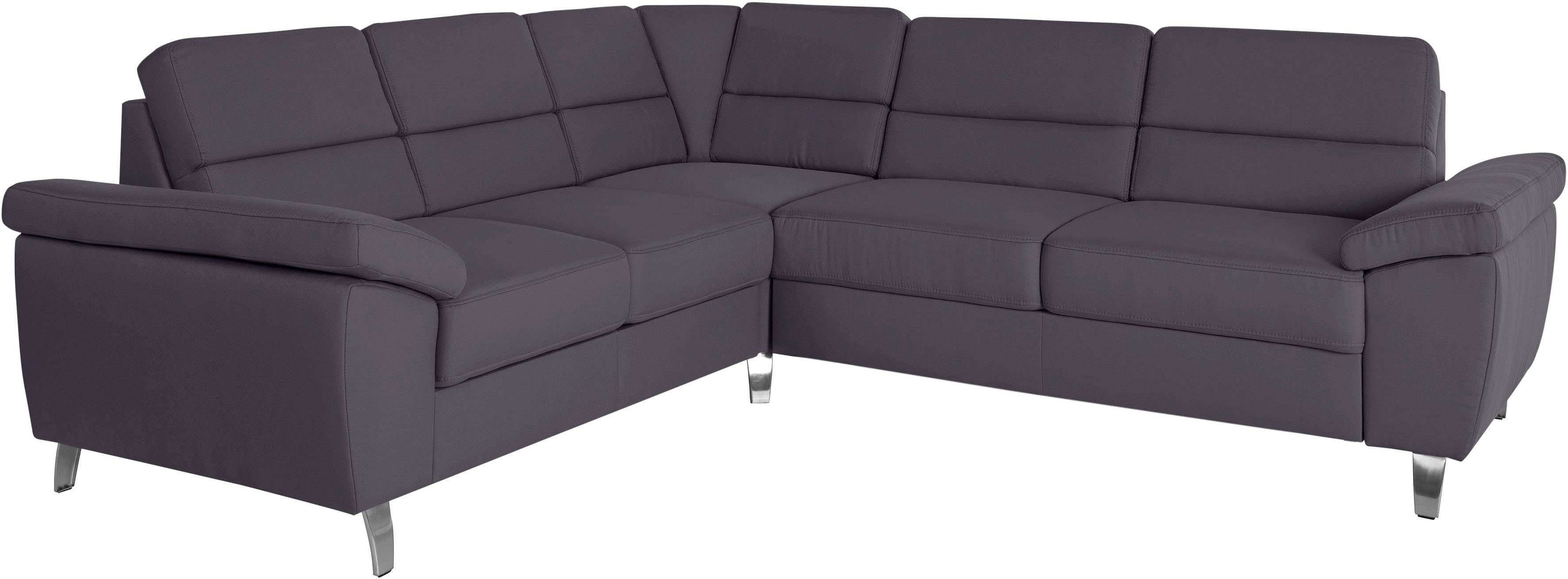 sit&more Ecksofa "Sorano L-Form" wahlweise mit Bettfunktion und Bettkasten günstig online kaufen
