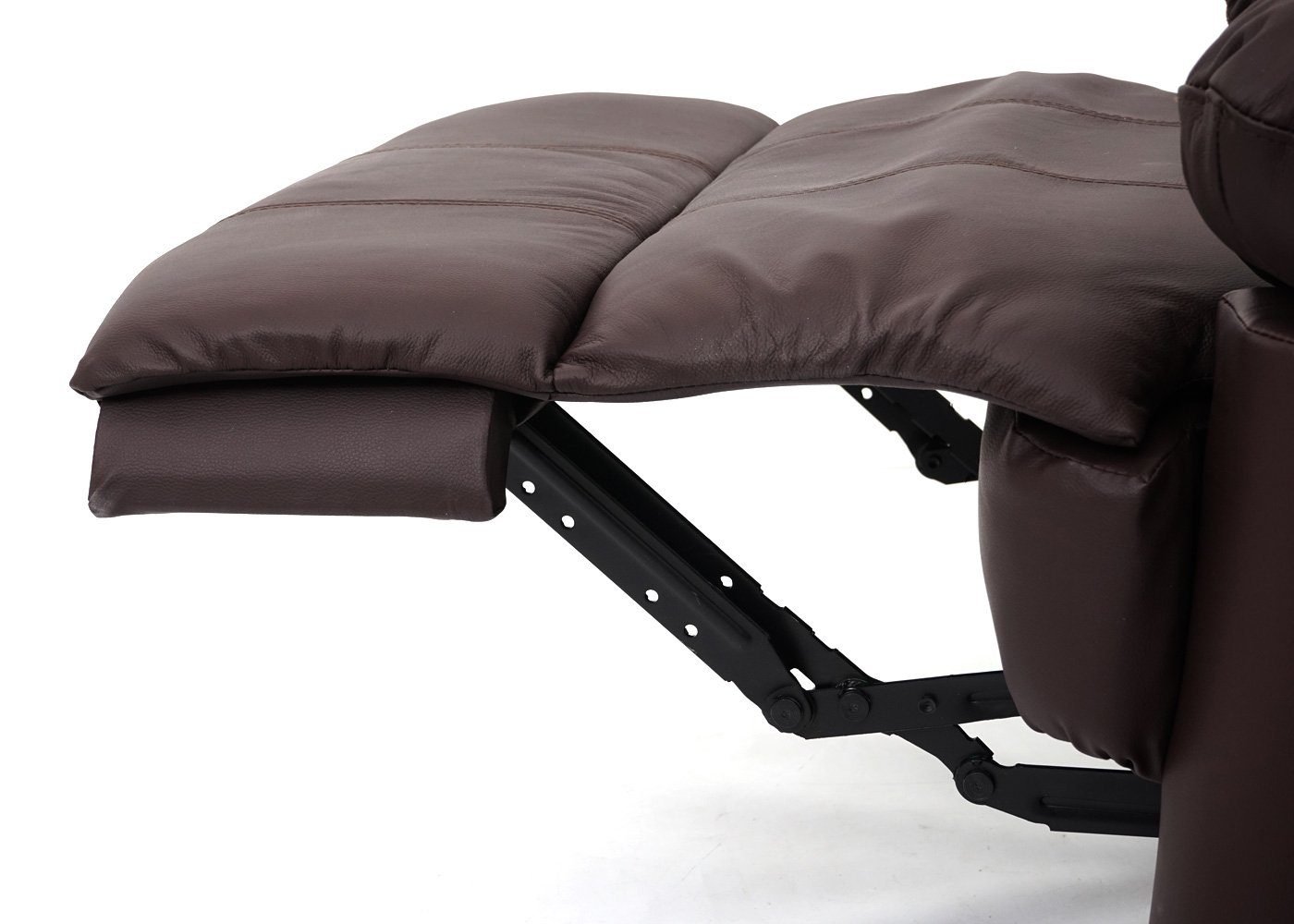165 MCW TV-Sessel MCW-G15, verstellbar, Liegefläche: Verstellbare Liegefunktion Rückenfläche, braun cm, Fußstütze