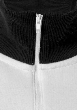 French Connection Sweatshirt -Troyer Sweatshirt mit hohem Kragen, Loungewear