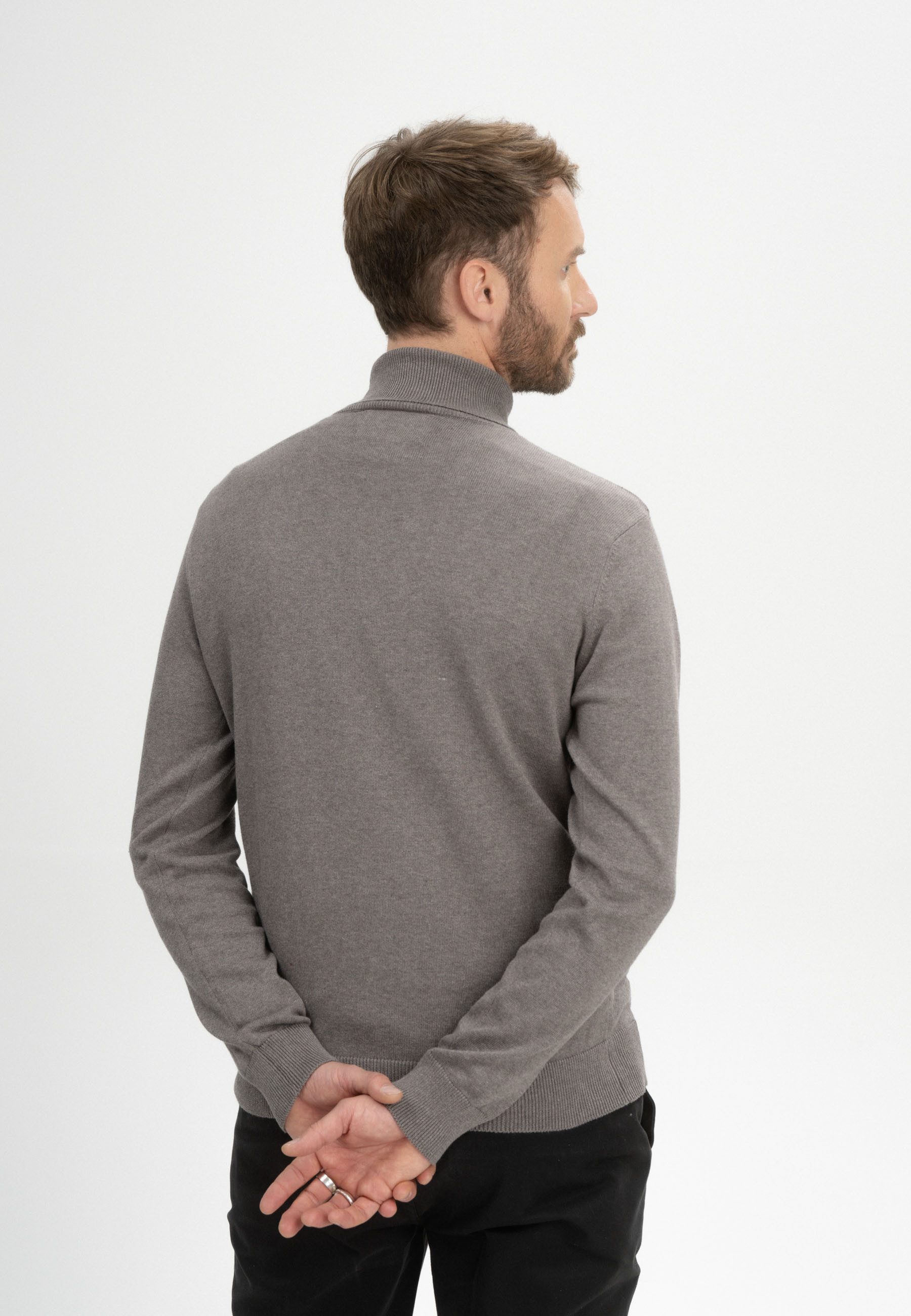 MELA Rollkragenpullover Herren Feinstrick Rollkragenpullover KANJA günstig online kaufen