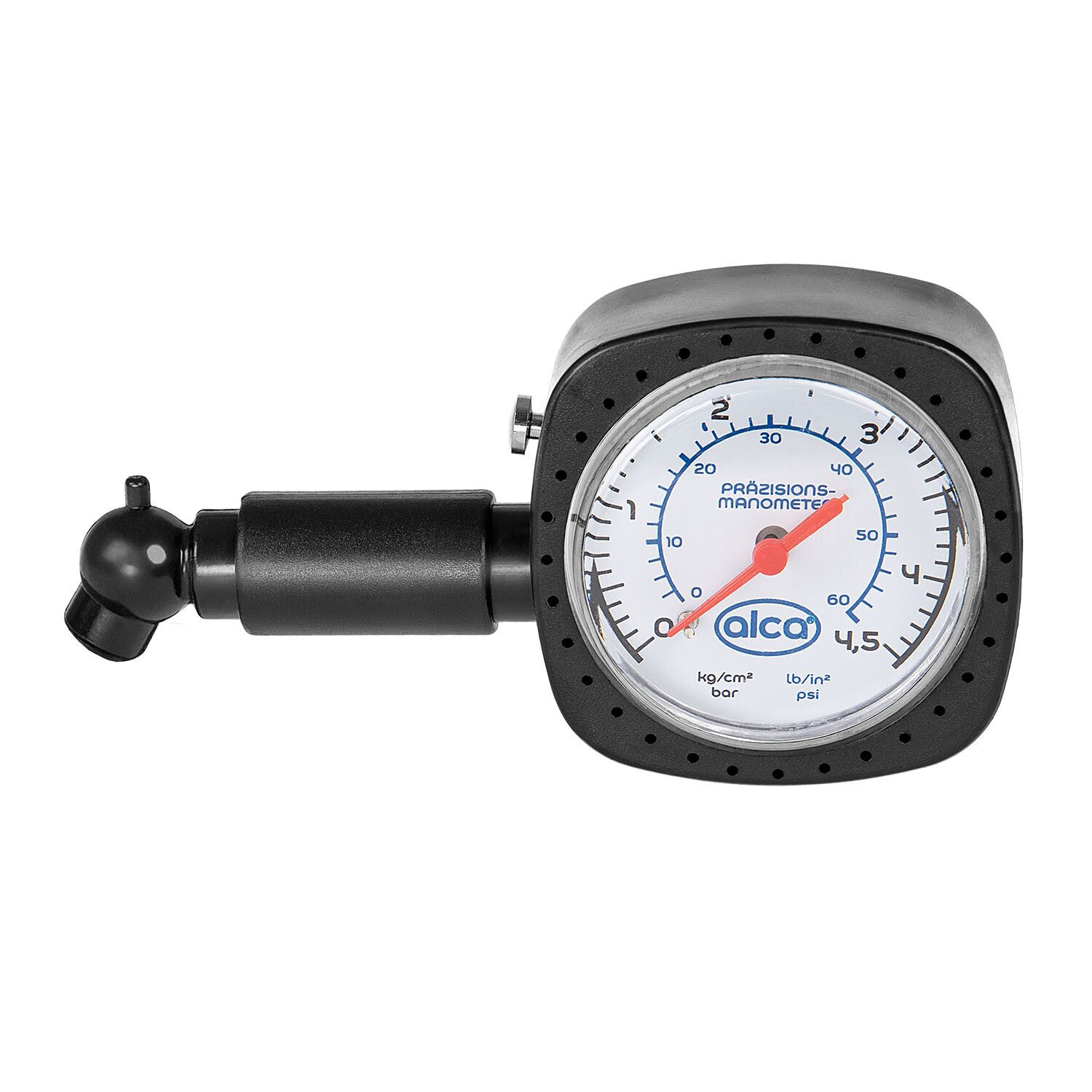 alca Reifendruckkontrollsystem Reifendruckprüfer Memory Funktion Manometer für Reifen bis 4,5 bar, 1-tlg. – Bild 2 von 4