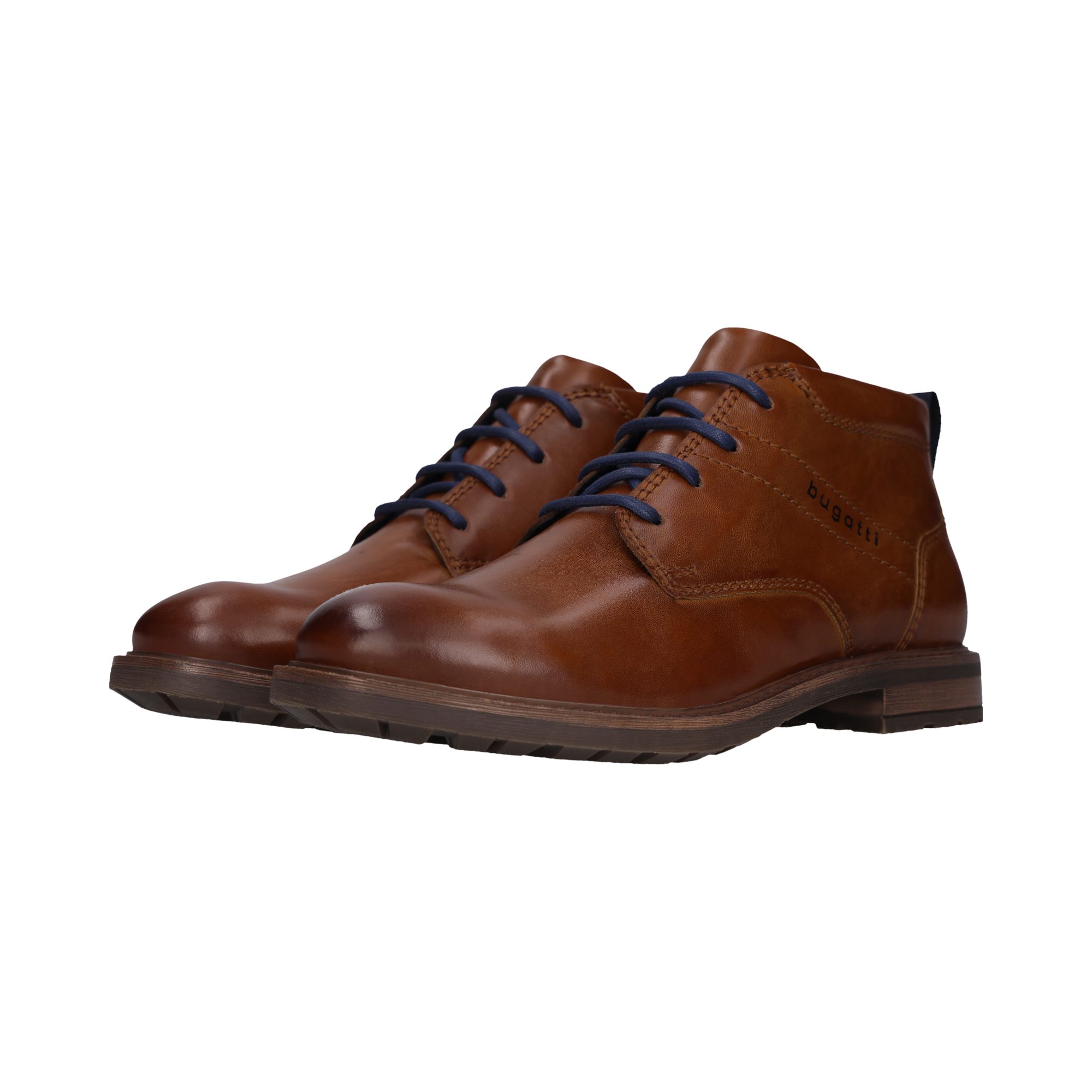 bugatti Schnürstiefelette Schnürboots, Klassik-Stiefelette mit Profilsohle