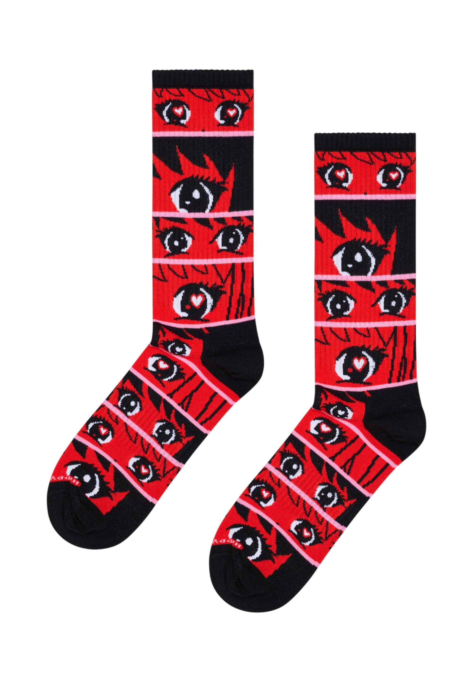 Happy Socks Basicsocken 5-Pack Anime Socks Verstärkte Ferse, besserer Halt