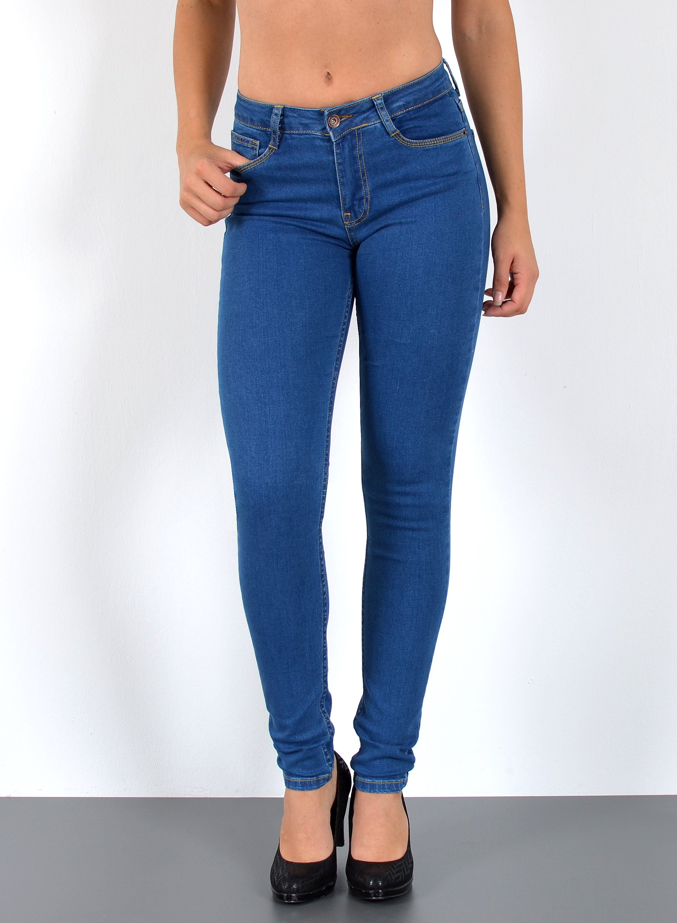 ESRA Skinny-fit-Jeans S400 Damen High Waist günstig online kaufen