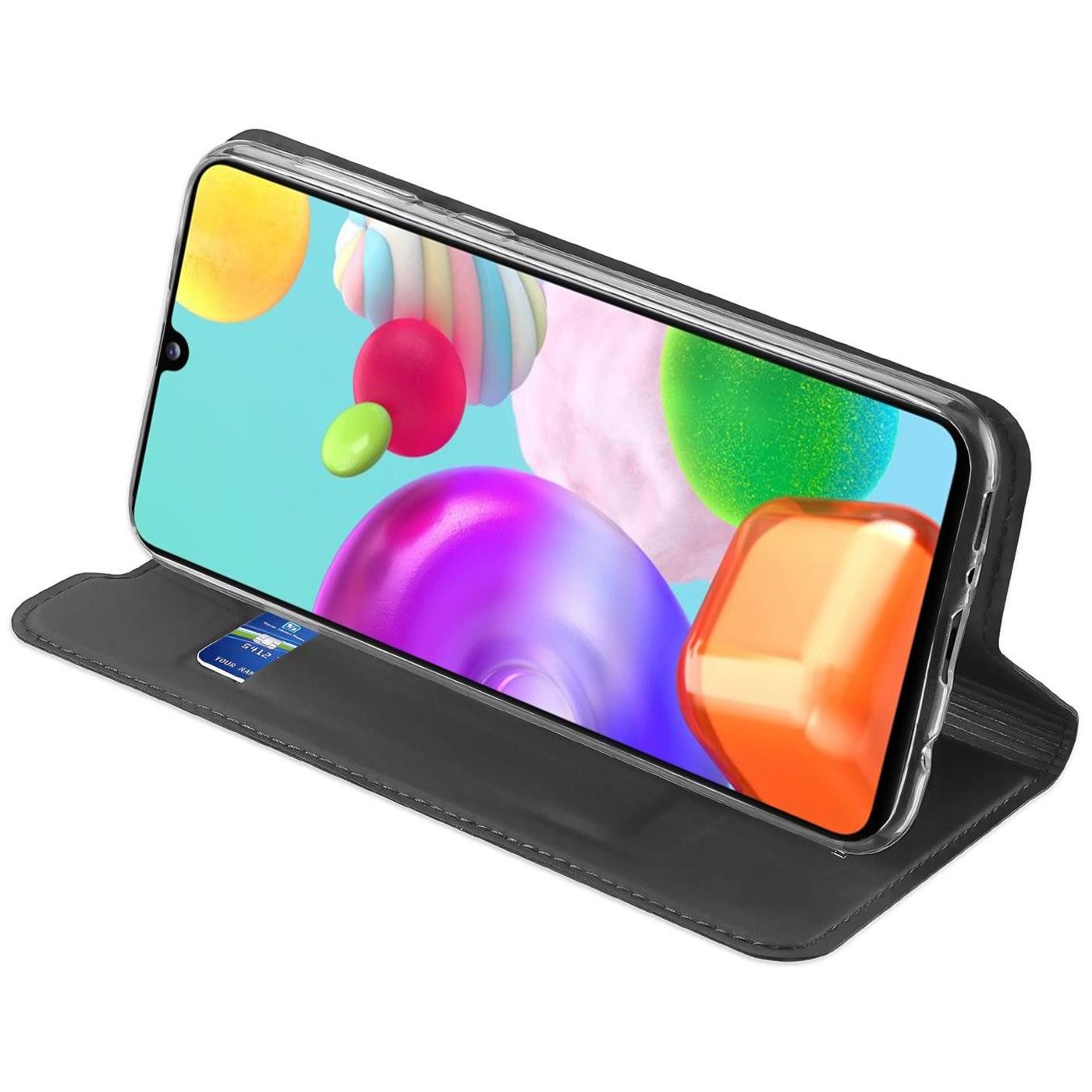 CoolGadget Handyhülle Klapptasche Wallet Kartenfach für Samsung Galaxy A41 6,1 Zoll, Ultra Slim Flip Case Hülle Klapphülle Cover Schutzhülle – Bild 3 von 5