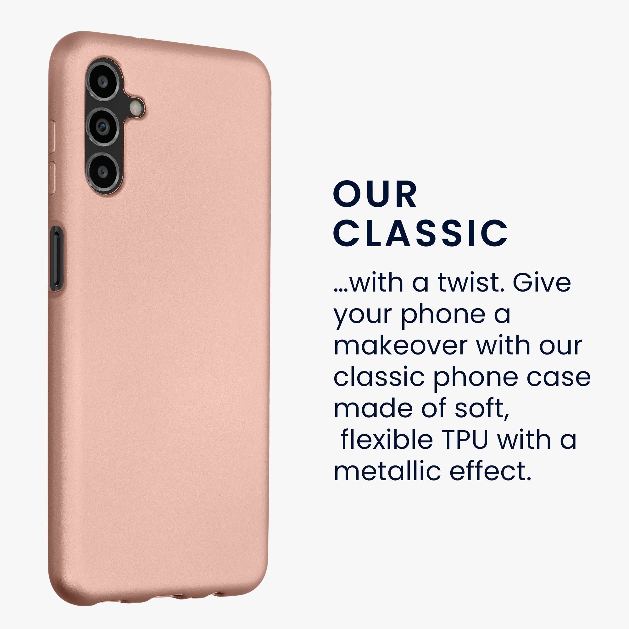 kwmobile Handyhülle Handyhülle für Samsung Galaxy A04s Hülle, Silikon Case metallisch schimmernd - Schutzhülle Cover