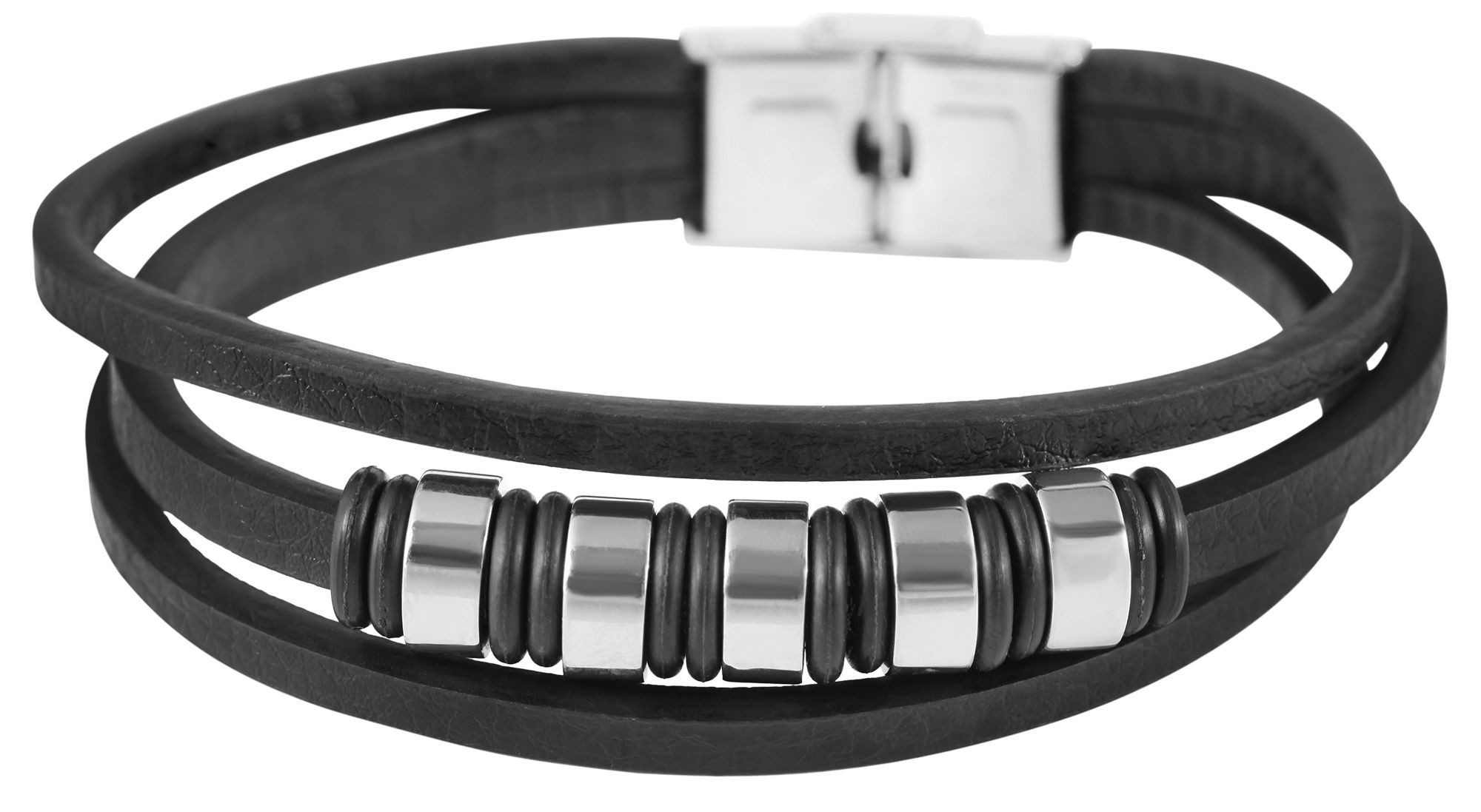 AKZENT Armband Tayo Echtleder schwarz